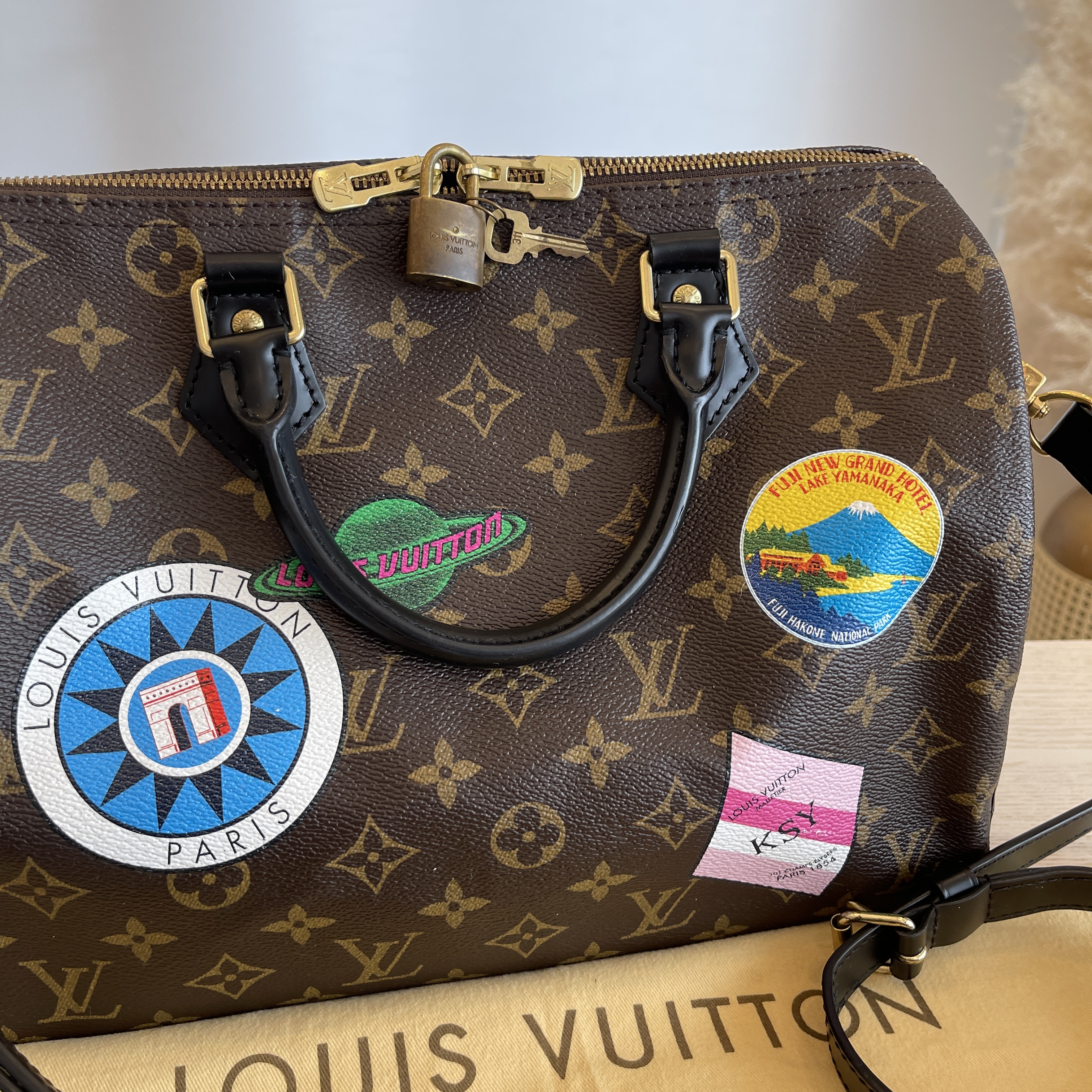 Louis Vuitton, Bags, Speedy Bandoulire 3 My Lv World Tour New