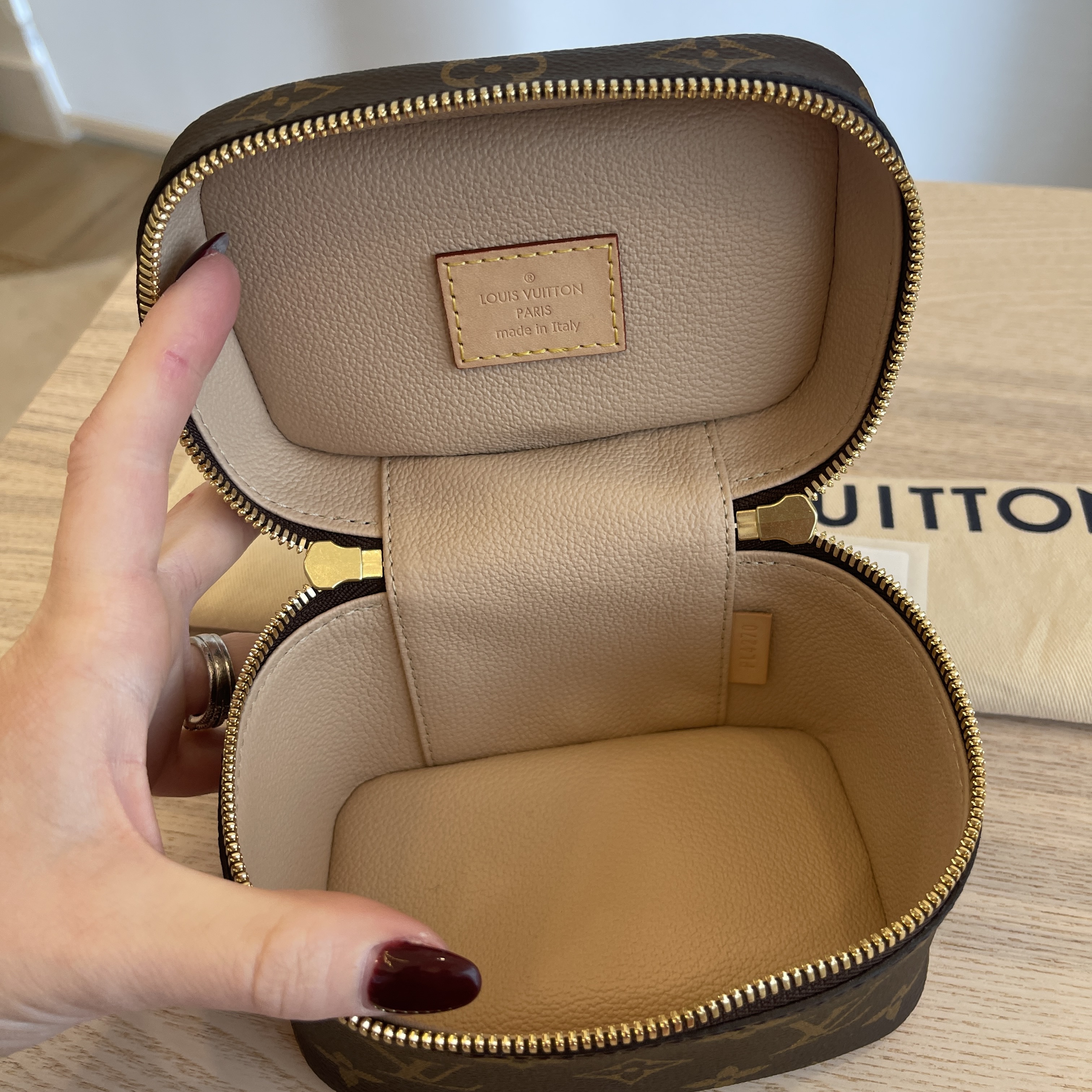 Shop Louis Vuitton MONOGRAM Nice nano toiletry pouch (M44936) by mongsshop
