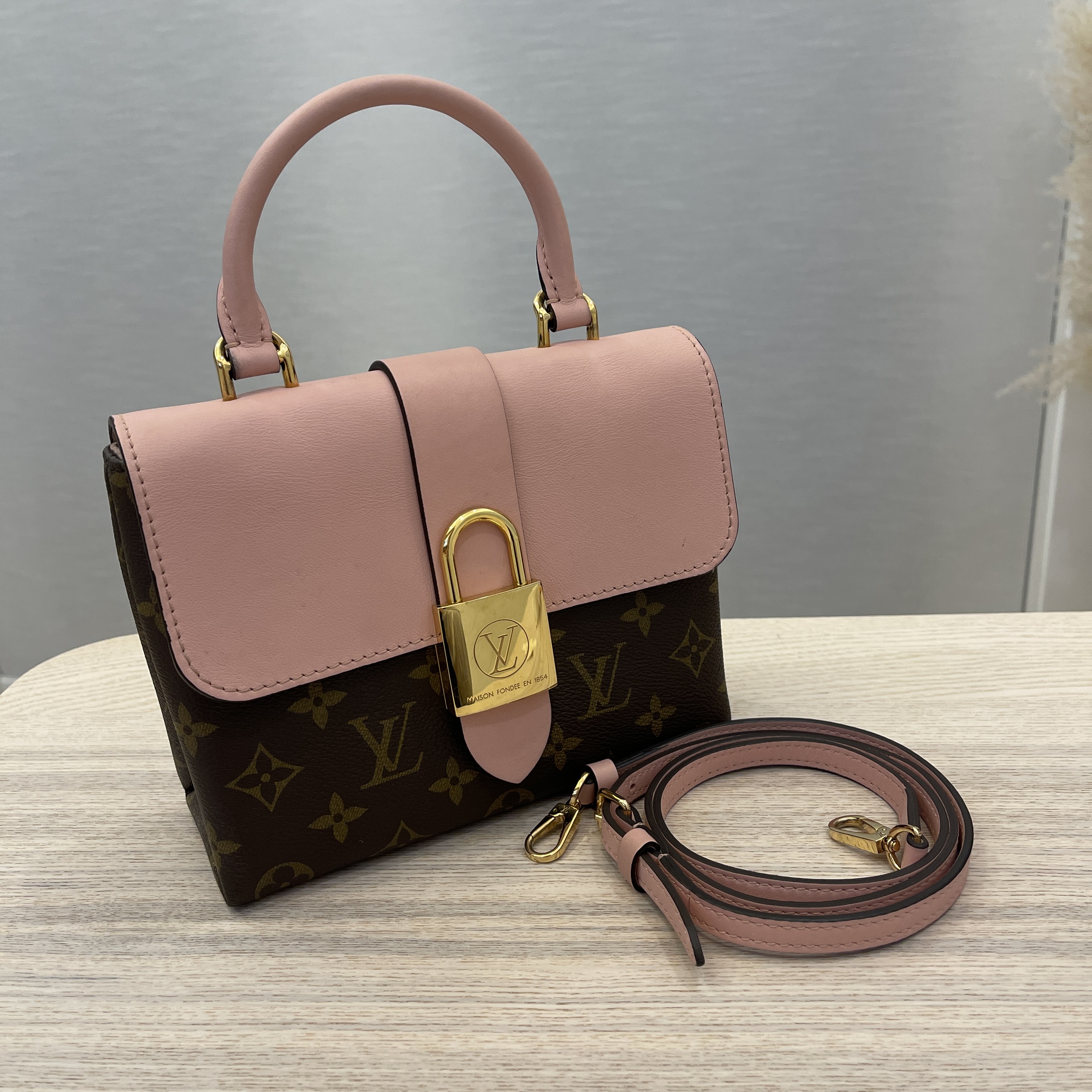 Louis Vuitton Monogram Locky BB Rose Poudre