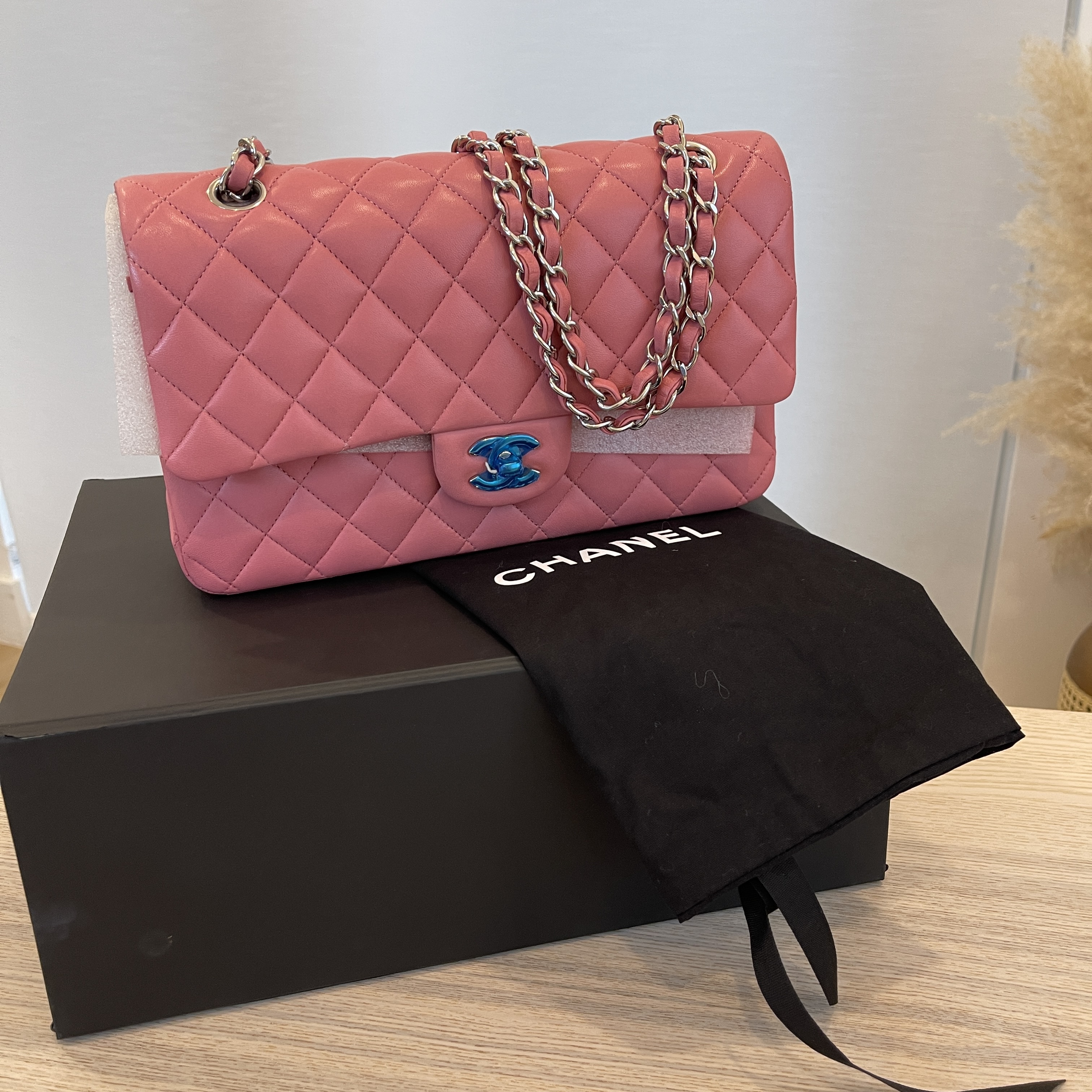 Chanel Mini Copper Pink Quilted Grained Calfskin Reissue by Ann's Fabulous Finds