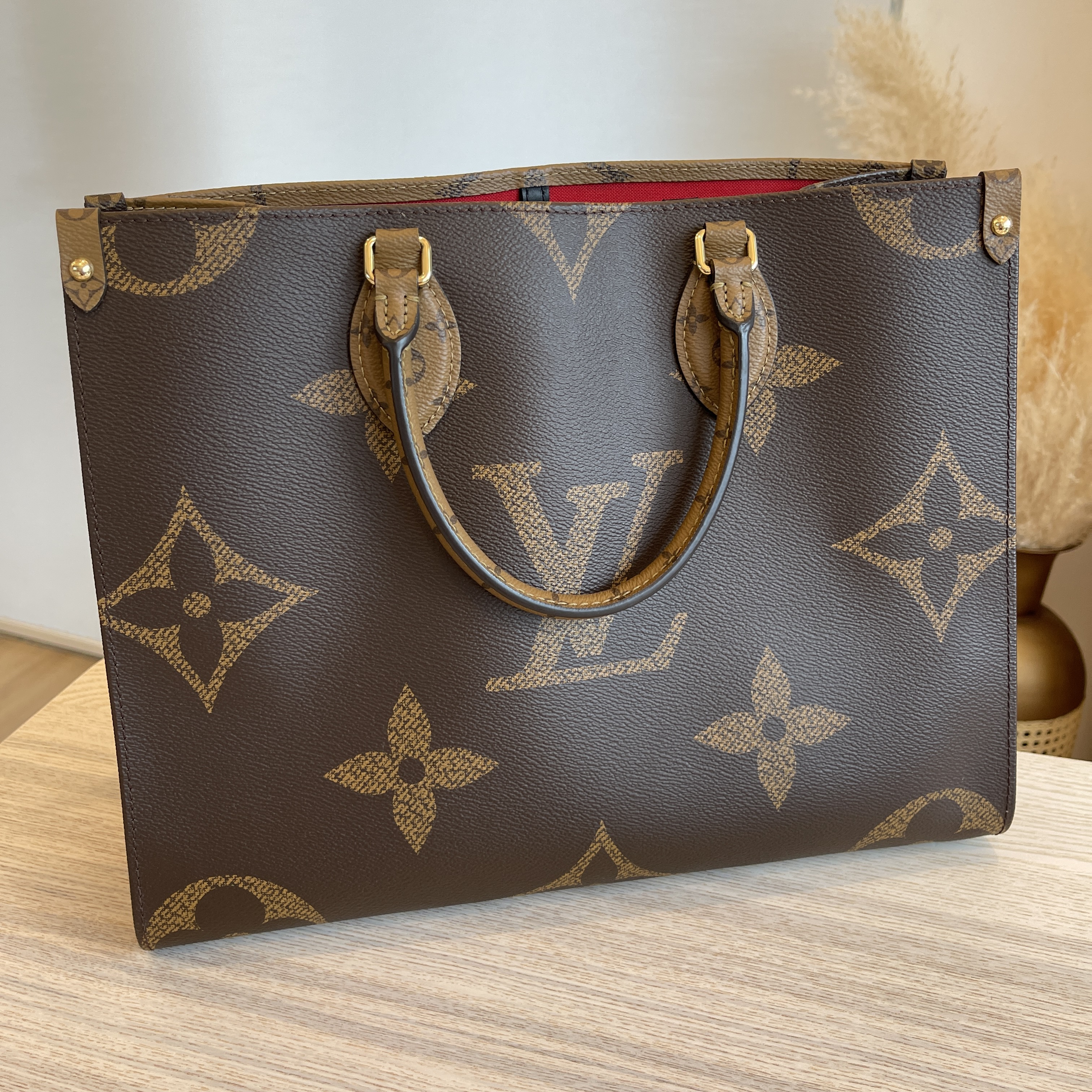 Louis Vuitton Reverse Monogram Canvas Giant Onthego MM Bag Louis