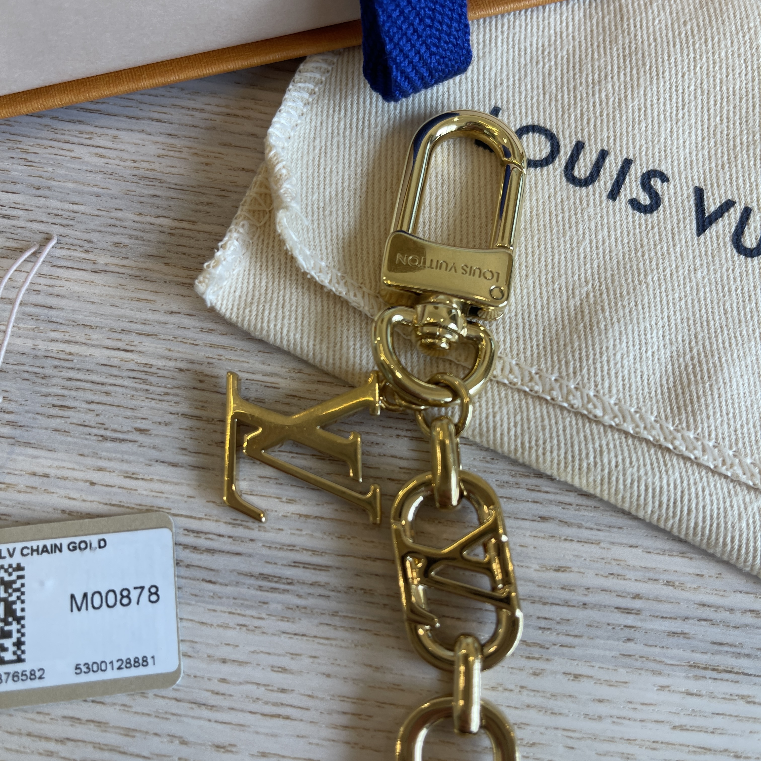 LOUIS VUITTON Metal My LV Chain Bag Charm Gold 1259766