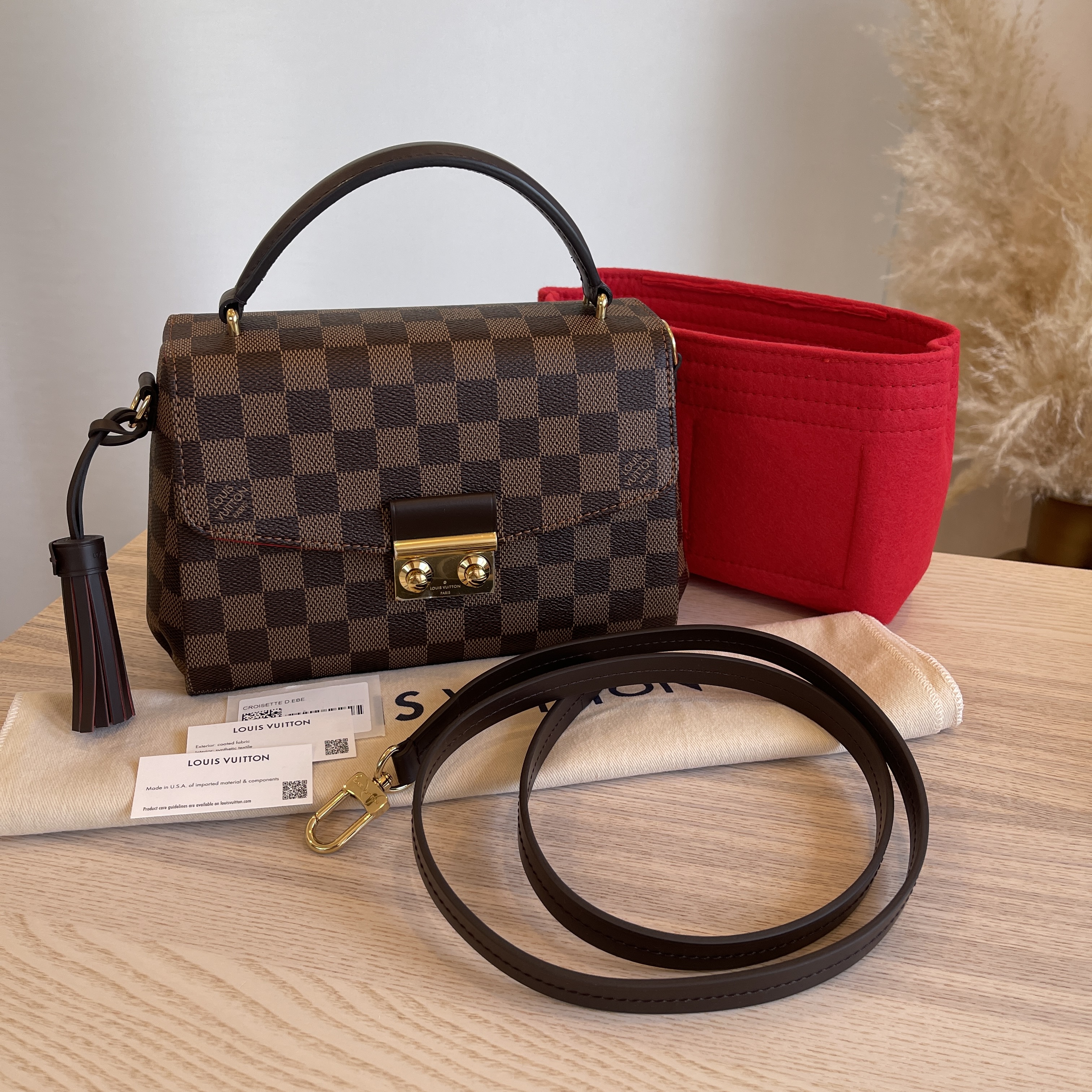 Louis Vuitton Croisette Damier Ebene Brown - US