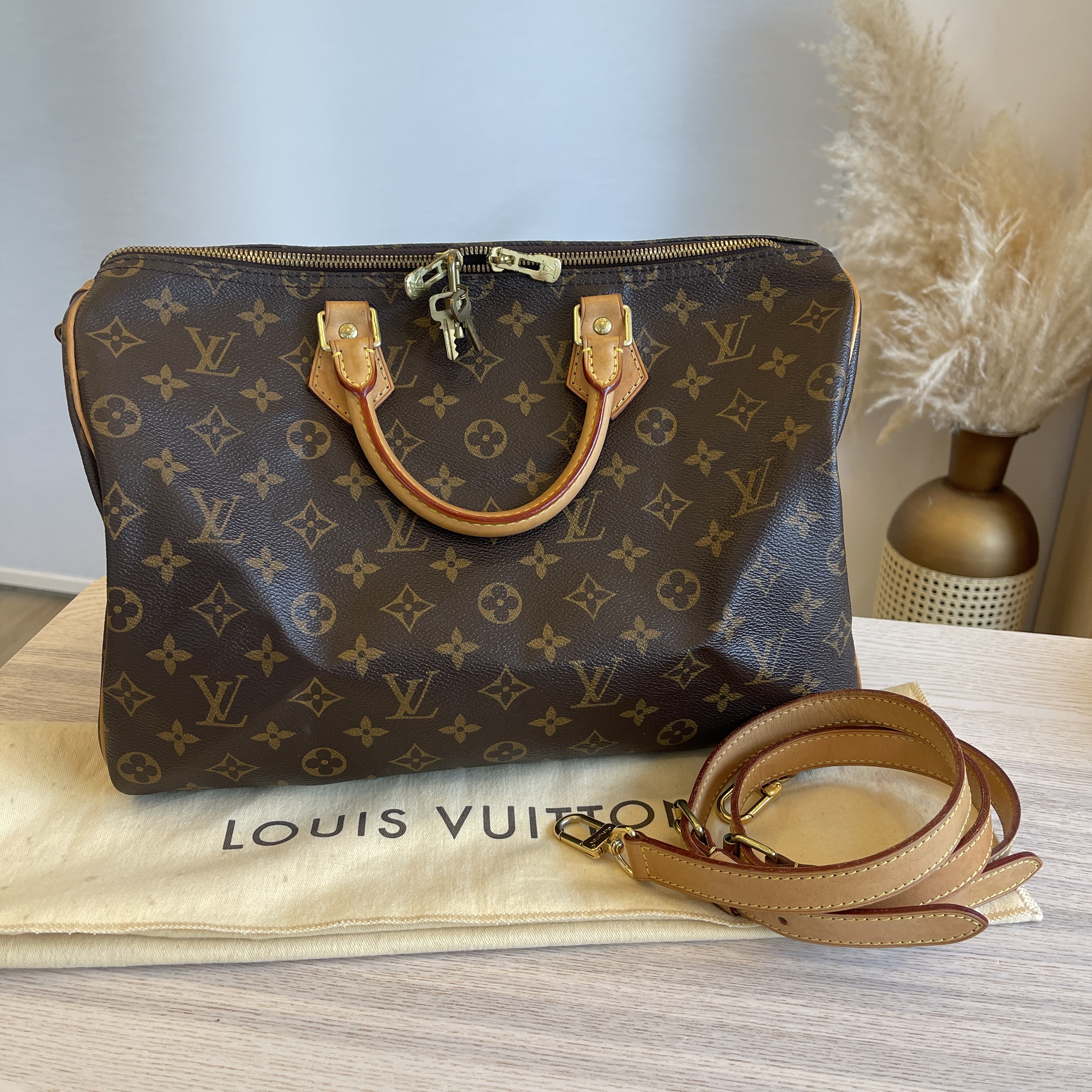 Louis Vuitton Monogram Speedy Bandouliere 35 608347