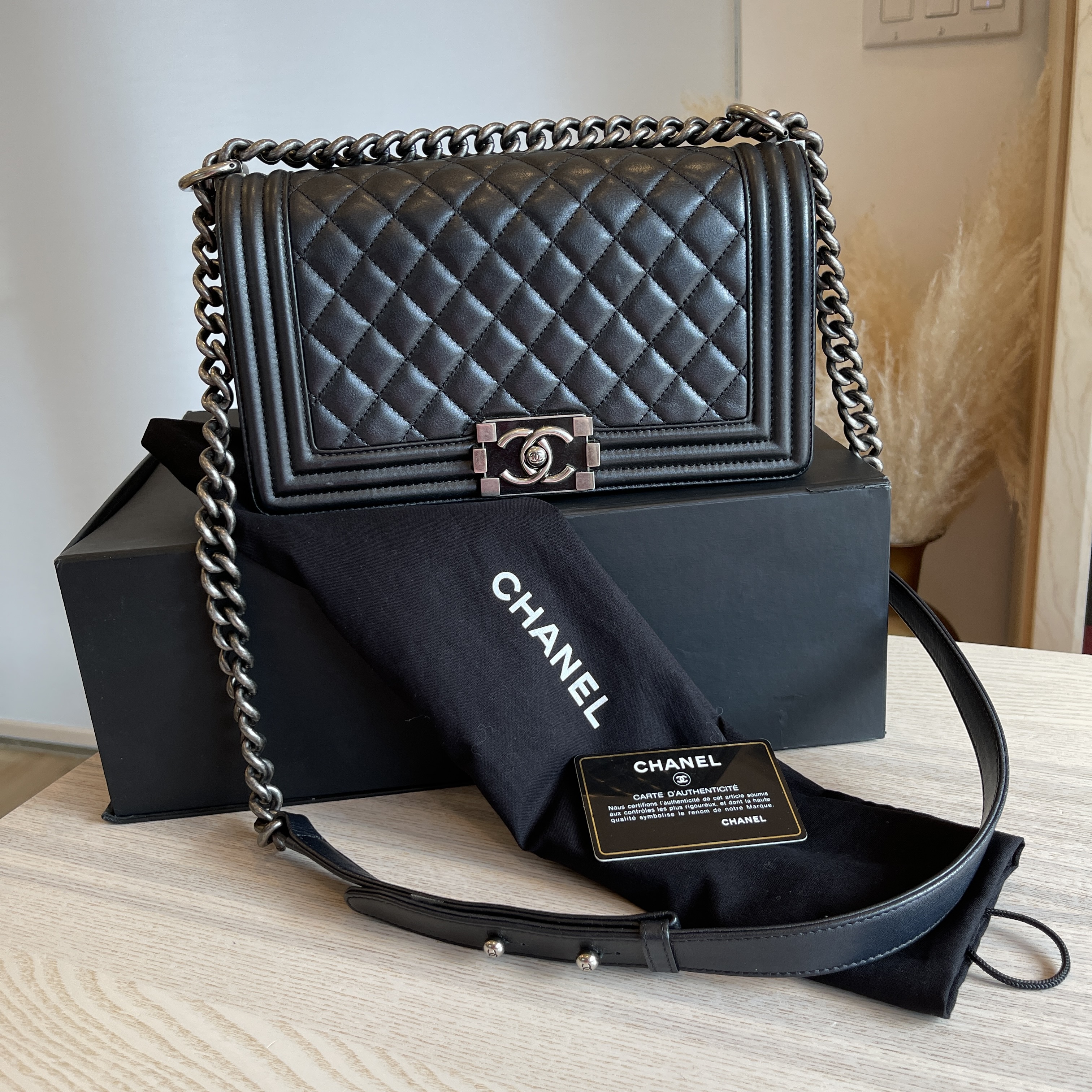 Chanel boy dust bag cheap
