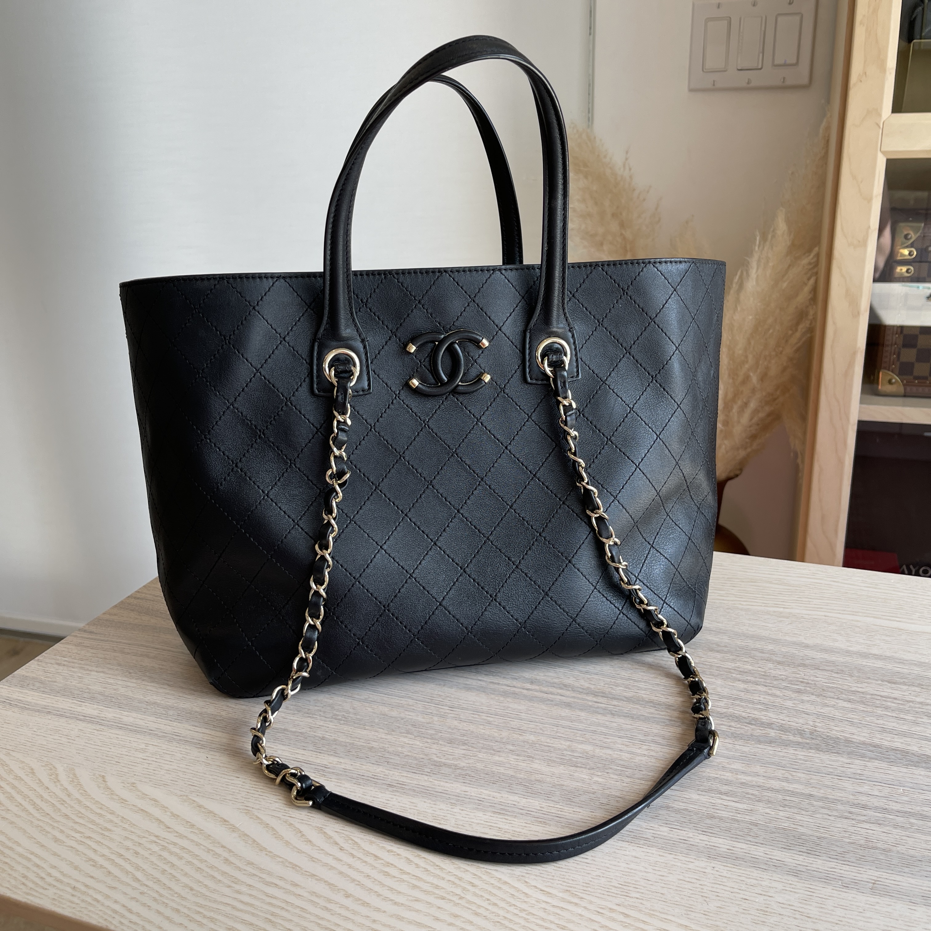 Chanel small CC You black grained calfskin GHW