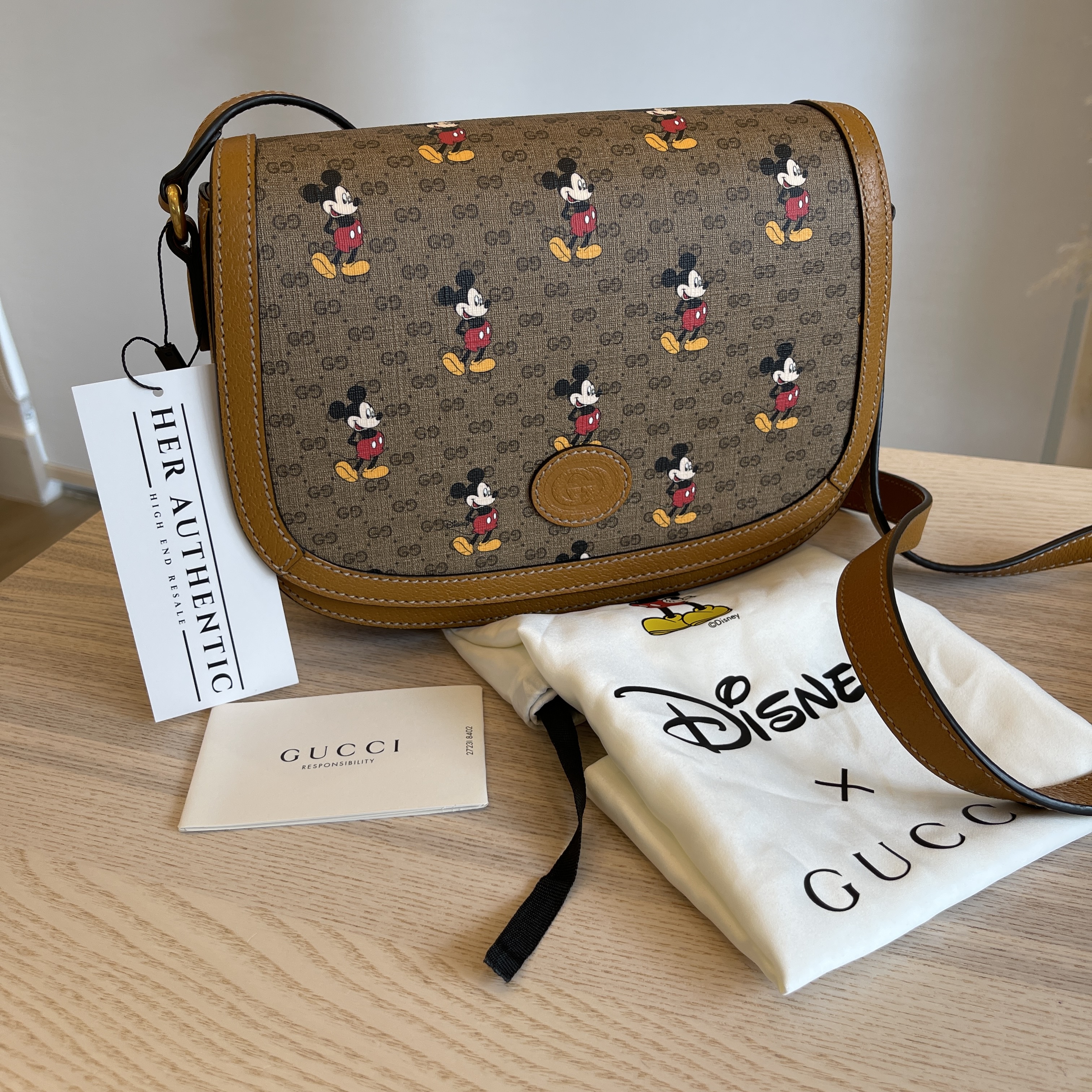 Gucci Mickey Mouse Disney Shoulder Bag