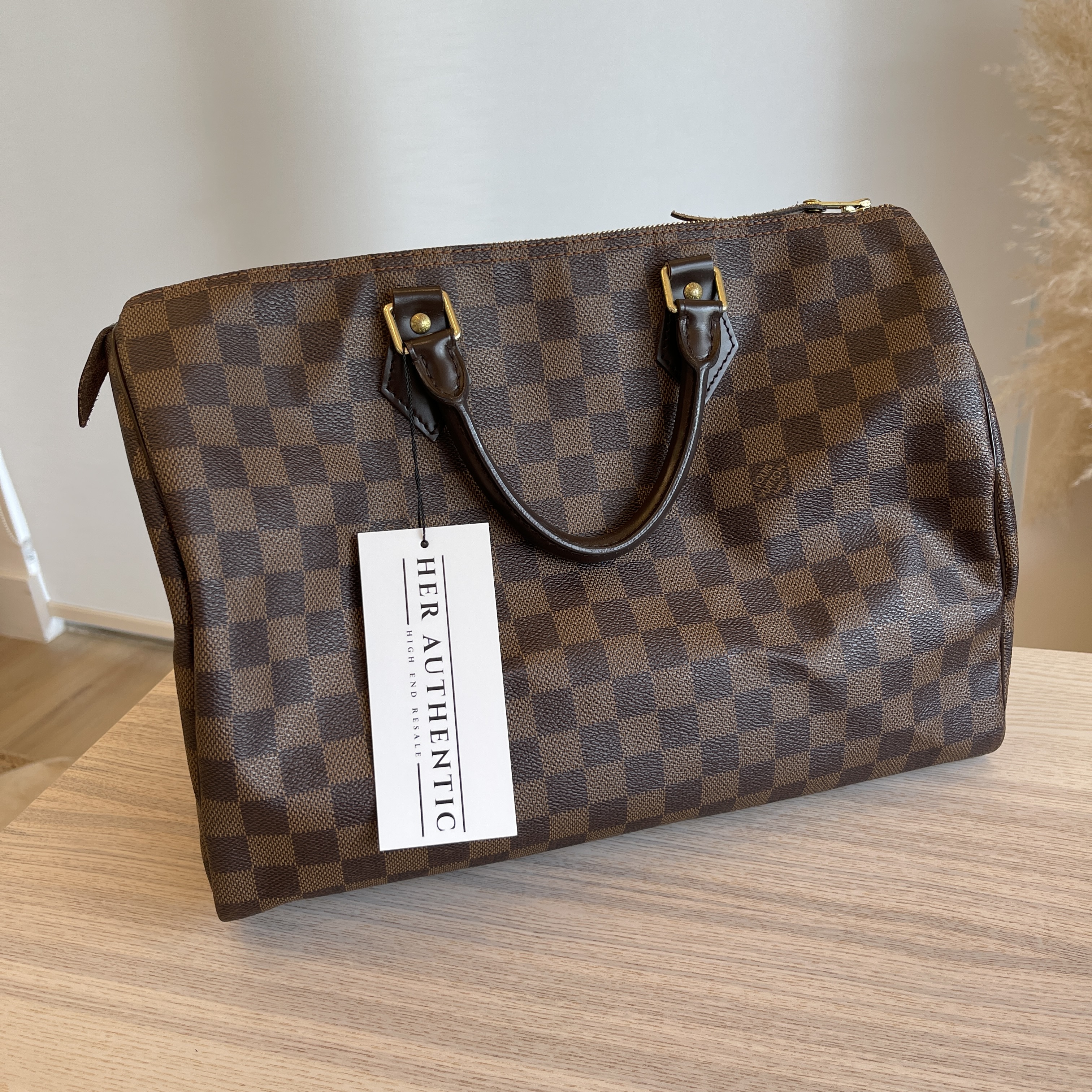 Louis Vuitton Speedy 35 Brown Damier Ebene