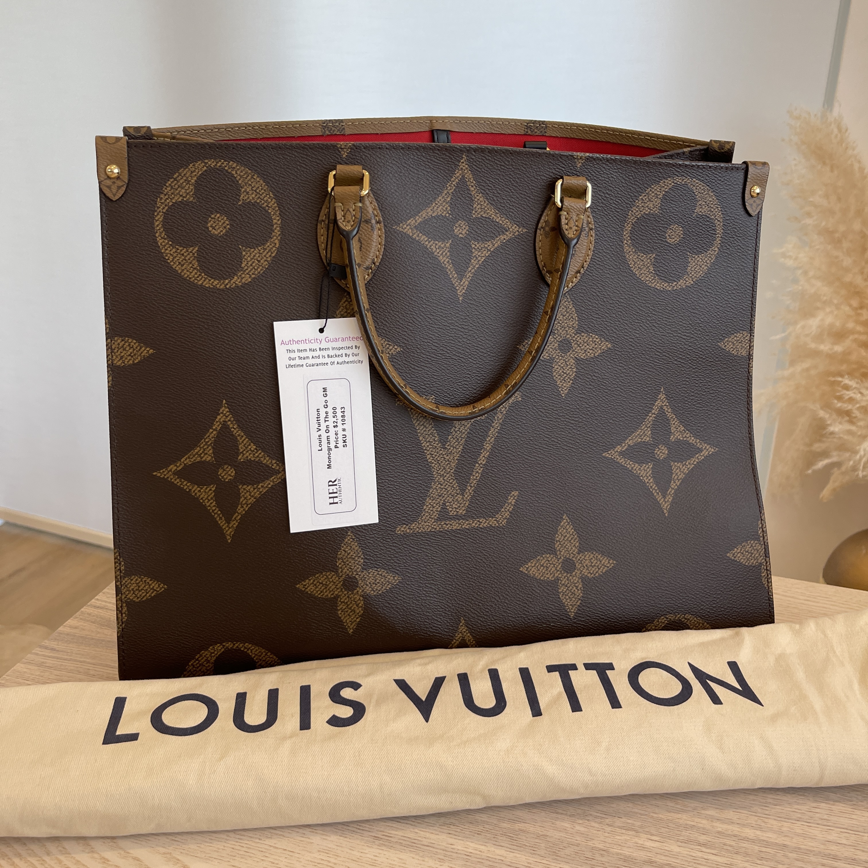 Louis Vuitton, Bags, Sold Louis Vuitton Reverse Monogram Giant Onthego