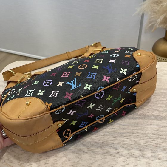 LOUIS VUITTON Monogram Multicolor Greta Black 1298574