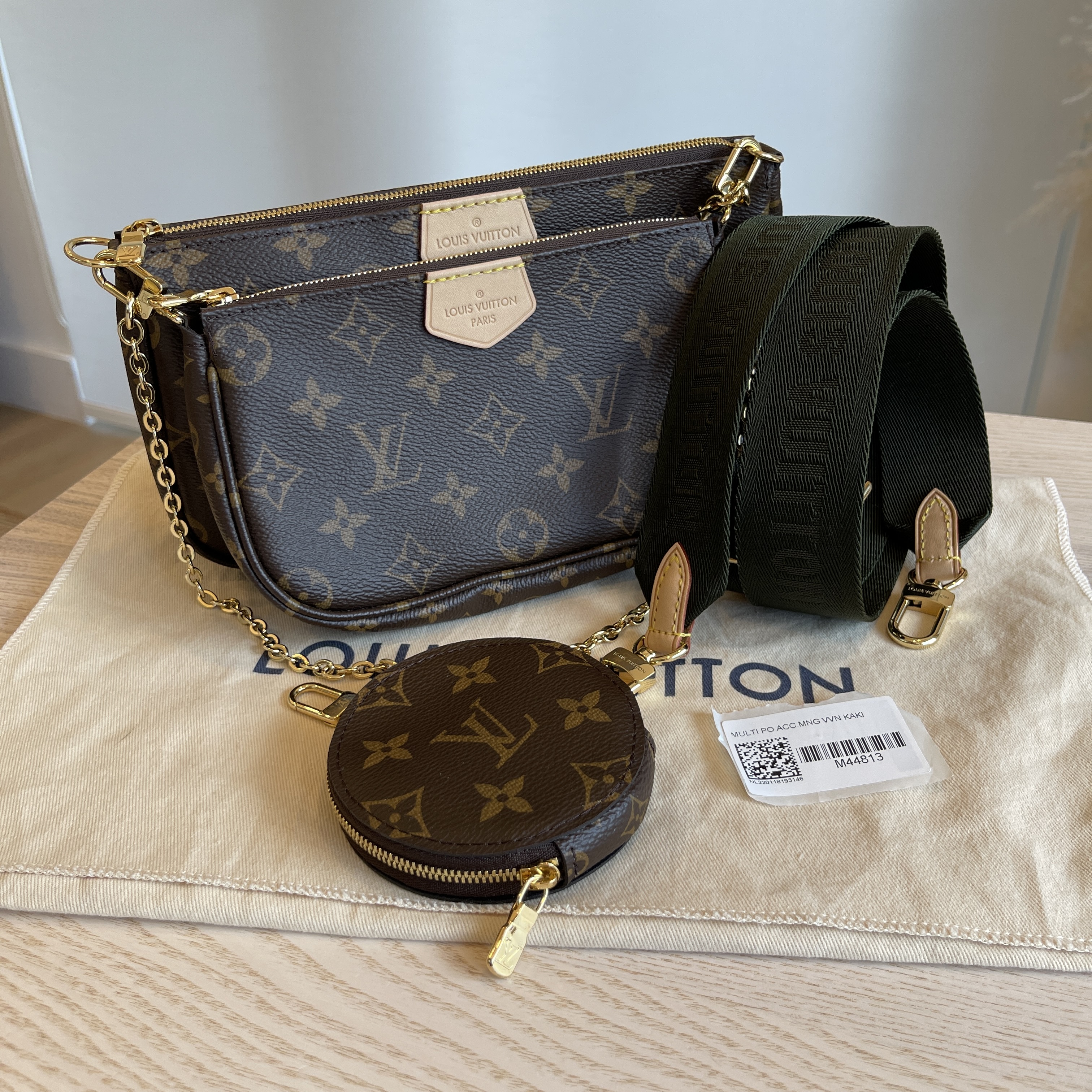 louis vuitton monogram multi pochette accessories kaki