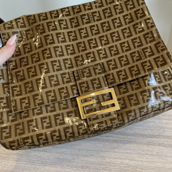 Fendi Zucchino Mama Baguette Vinyl