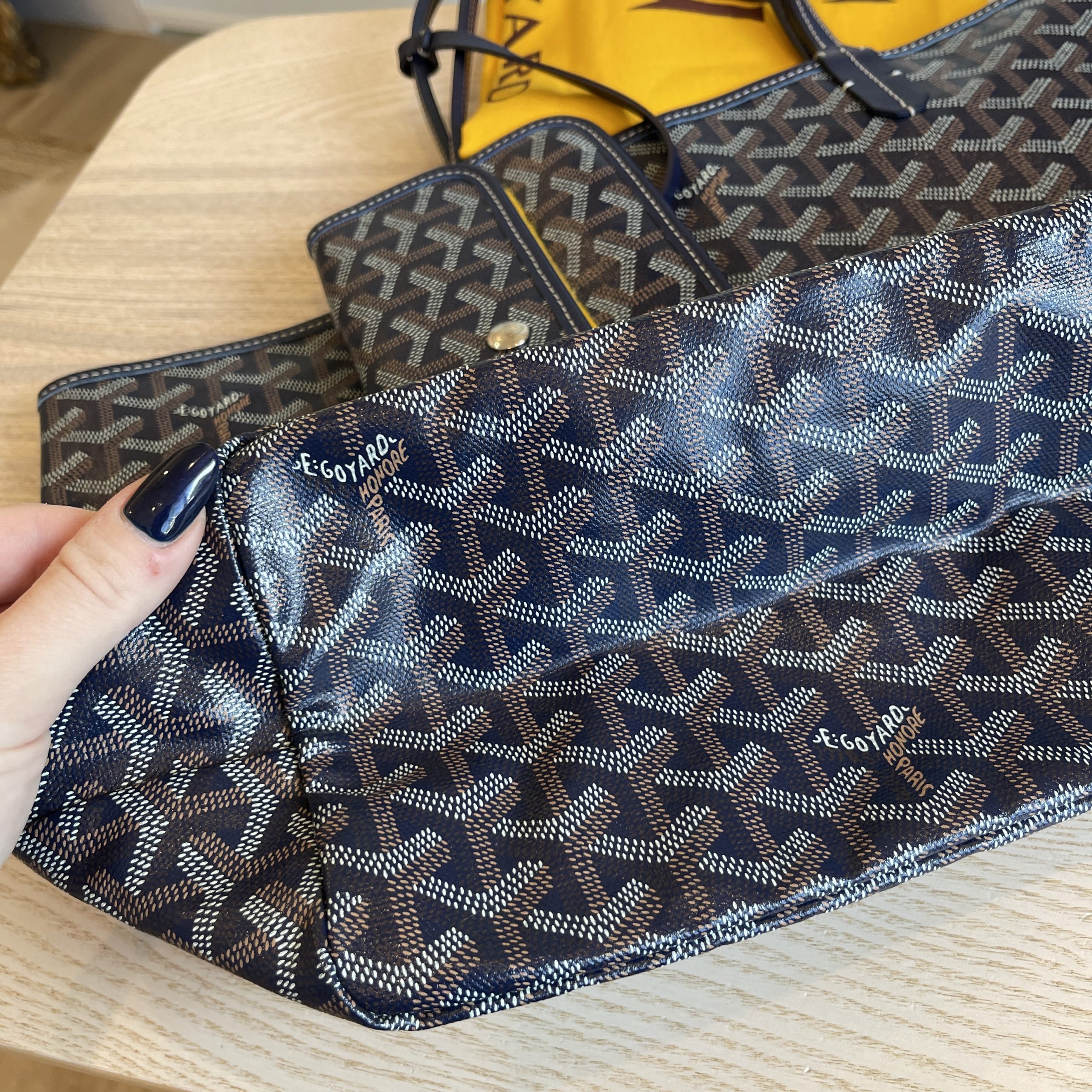 GOYARD Goyardine Saint Louis PM Navy 151139