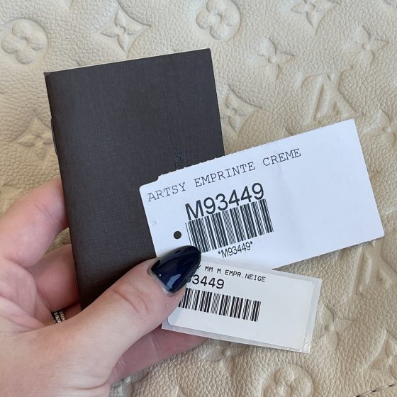 Louis Vuitton Artsy MM Empreinte Cream