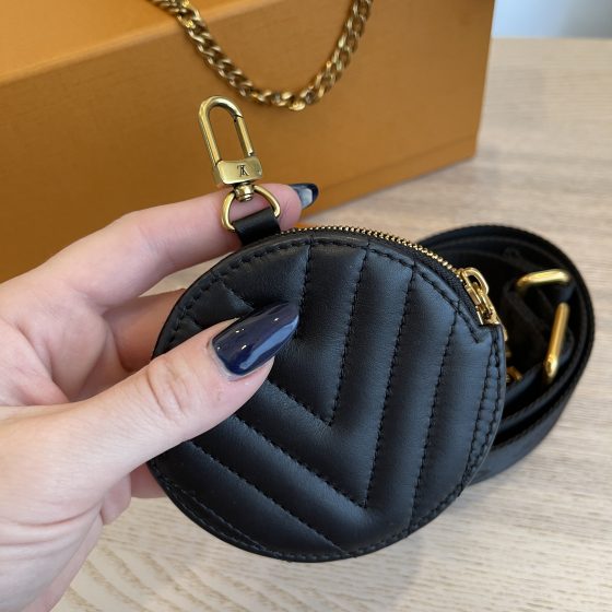 Louis Vuitton Calfskin New Wave Multi Pochette Black