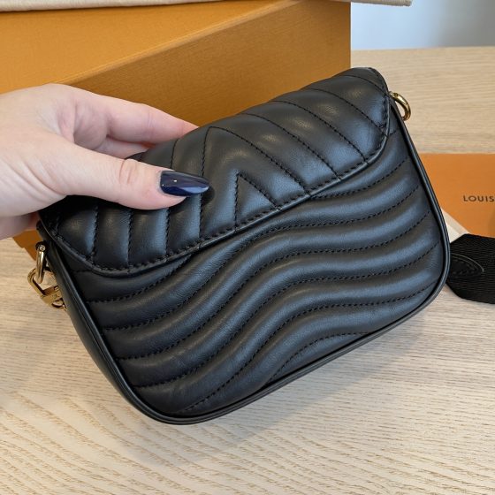 Louis Vuitton Calfskin New Wave Multi Pochette Black