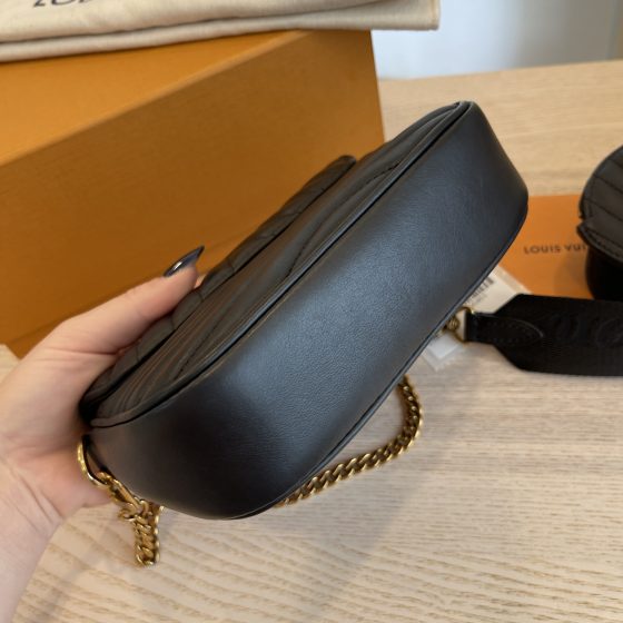 Louis Vuitton Calfskin New Wave Multi Pochette Black