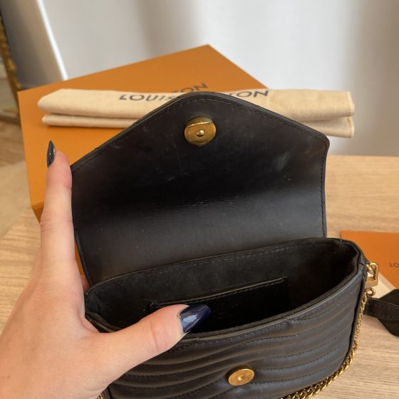 Louis Vuitton Calfskin New Wave Multi Pochette Black