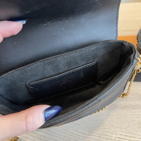 Louis Vuitton Calfskin New Wave Multi Pochette Black