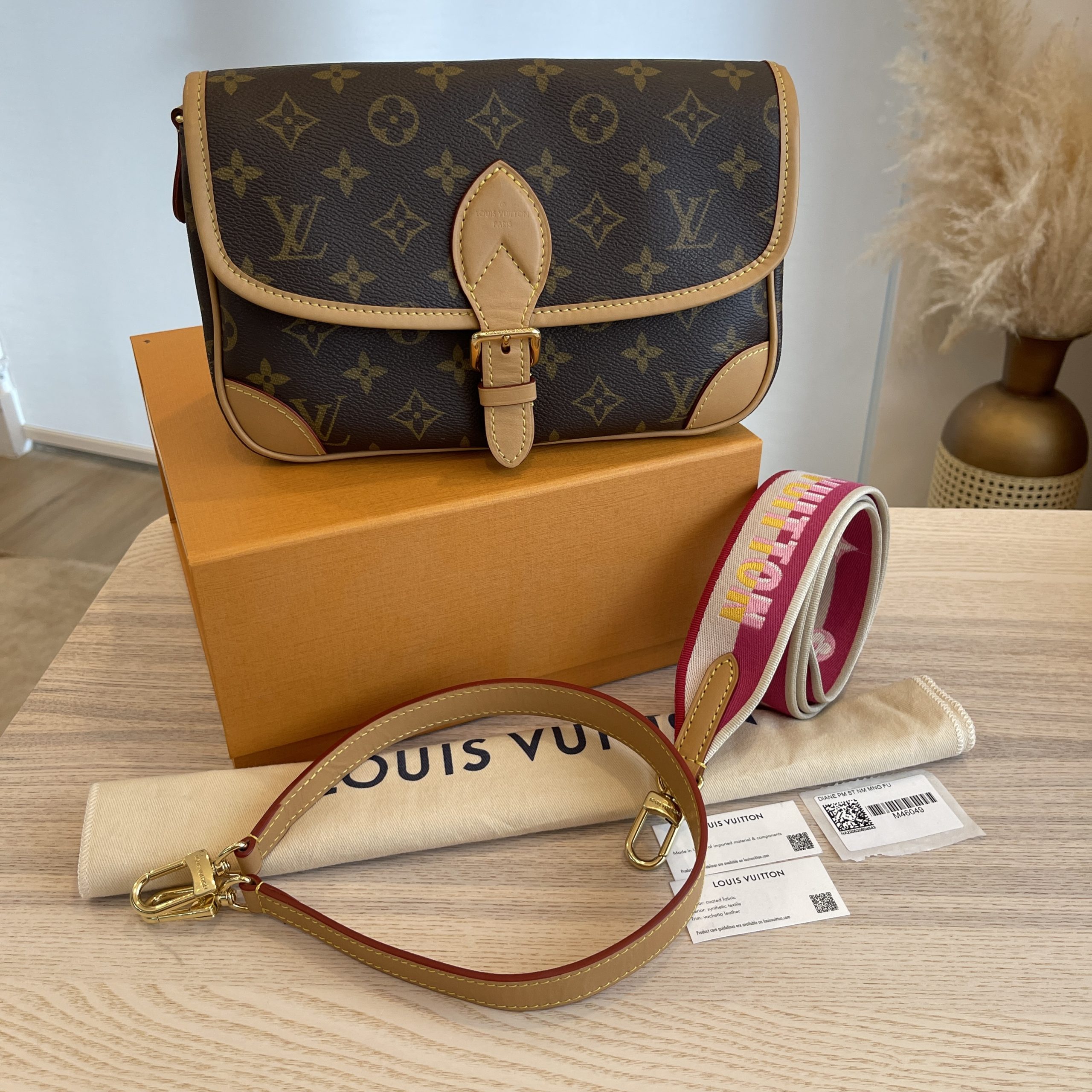 lv bag diane strap