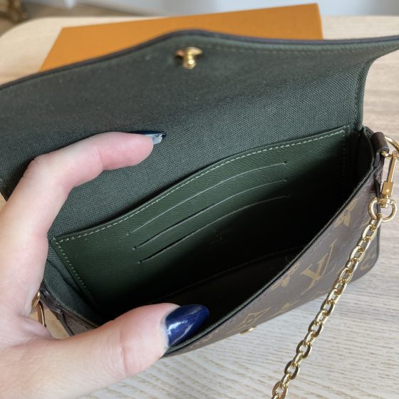 Louis Vuitton Monogram Felicie Strap & Go Kaki