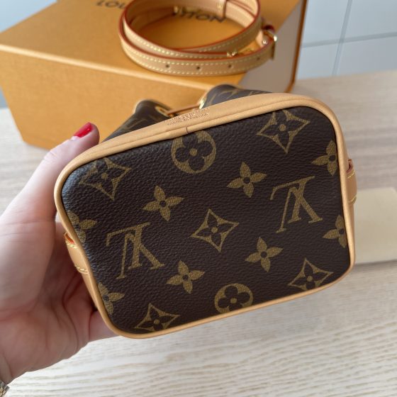 Louis Vuitton Nano Noé Metallic in Monoglam Coated Canvas with Gold-tone -  US