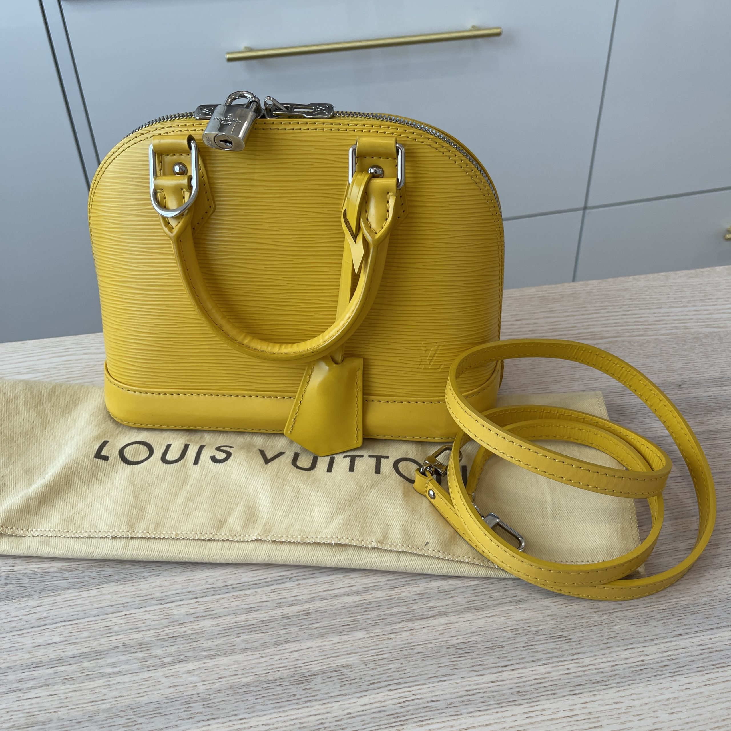 Louis Vuitton EPI Alma Handbag