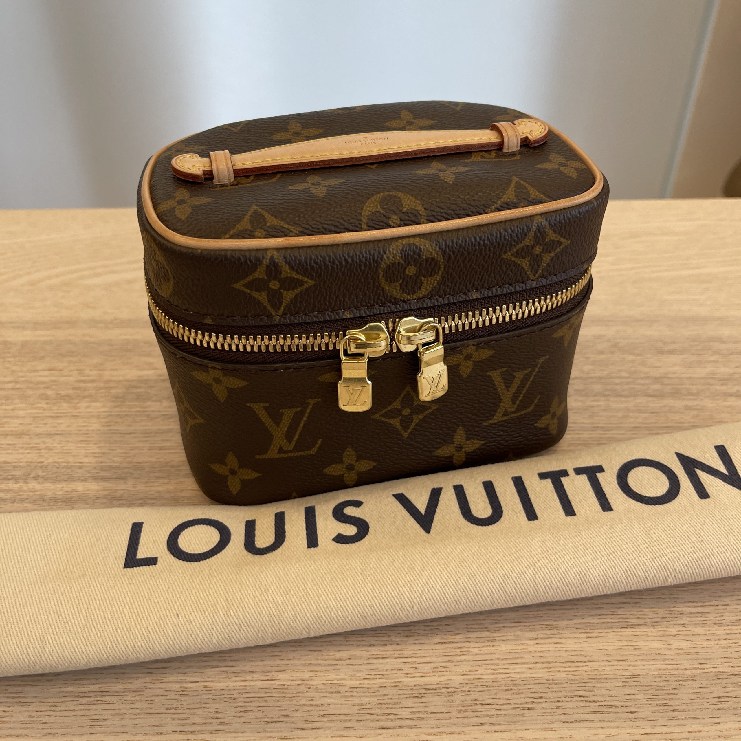 Sell Louis Vuitton Monogram Nice Nano Toiletry Pouch - Brown