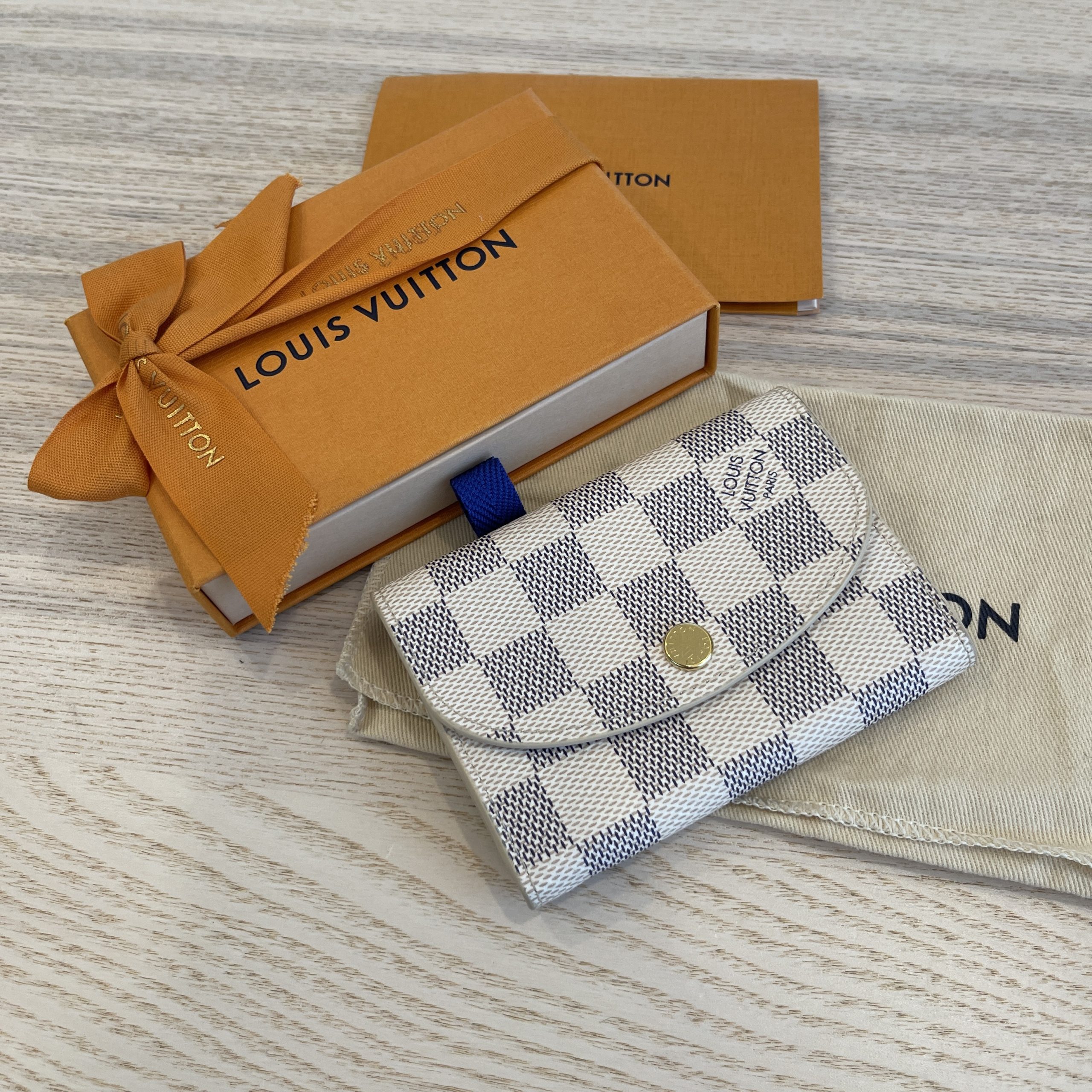 Louis Vuitton Damier Azur Rosalie Rose Ballerine