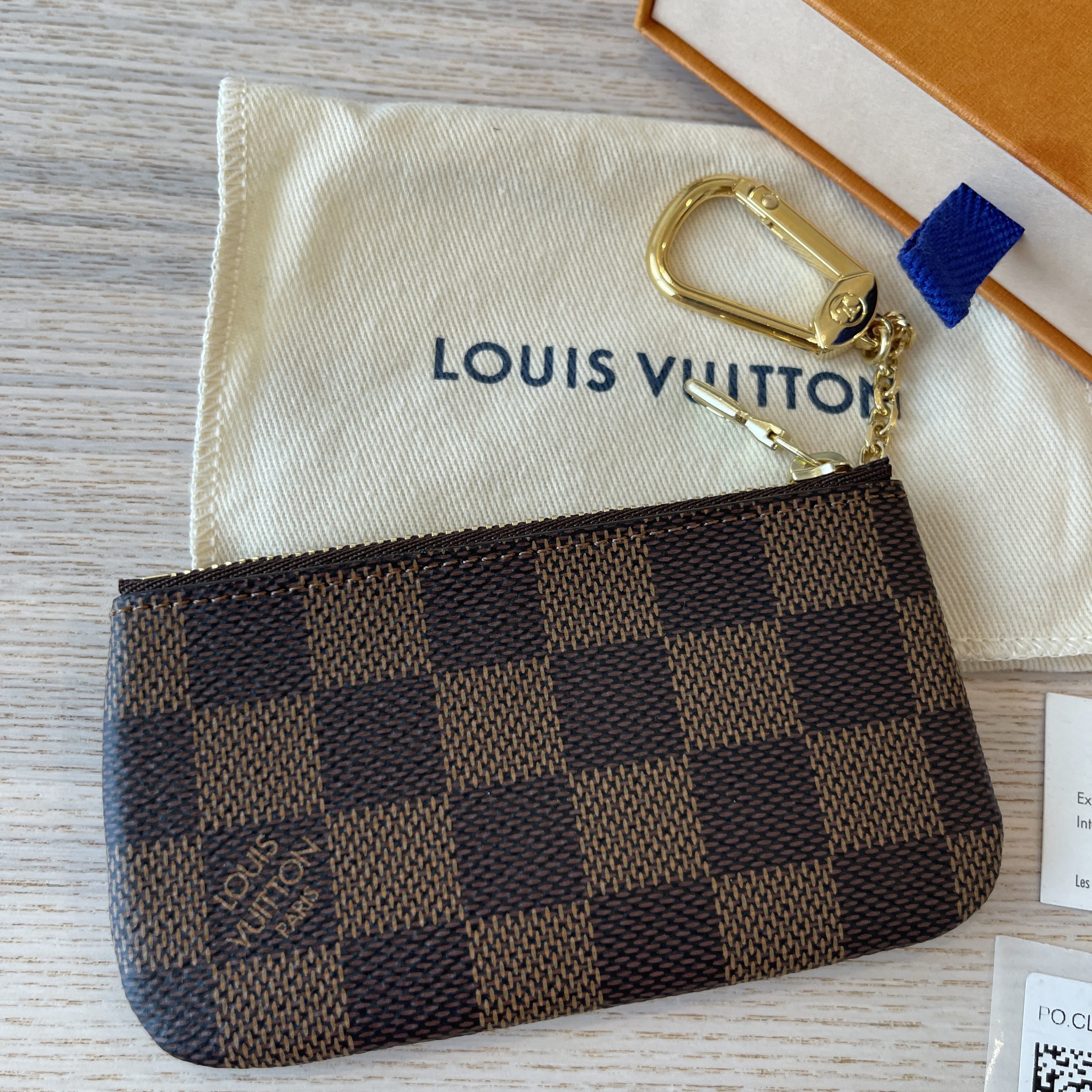 Louis Vuitton Damier Ebene Key Pouch Cles