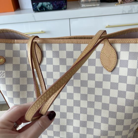 Louis Vuitton Neverfull MM in Damier Azur Rose Ballerine - SOLD