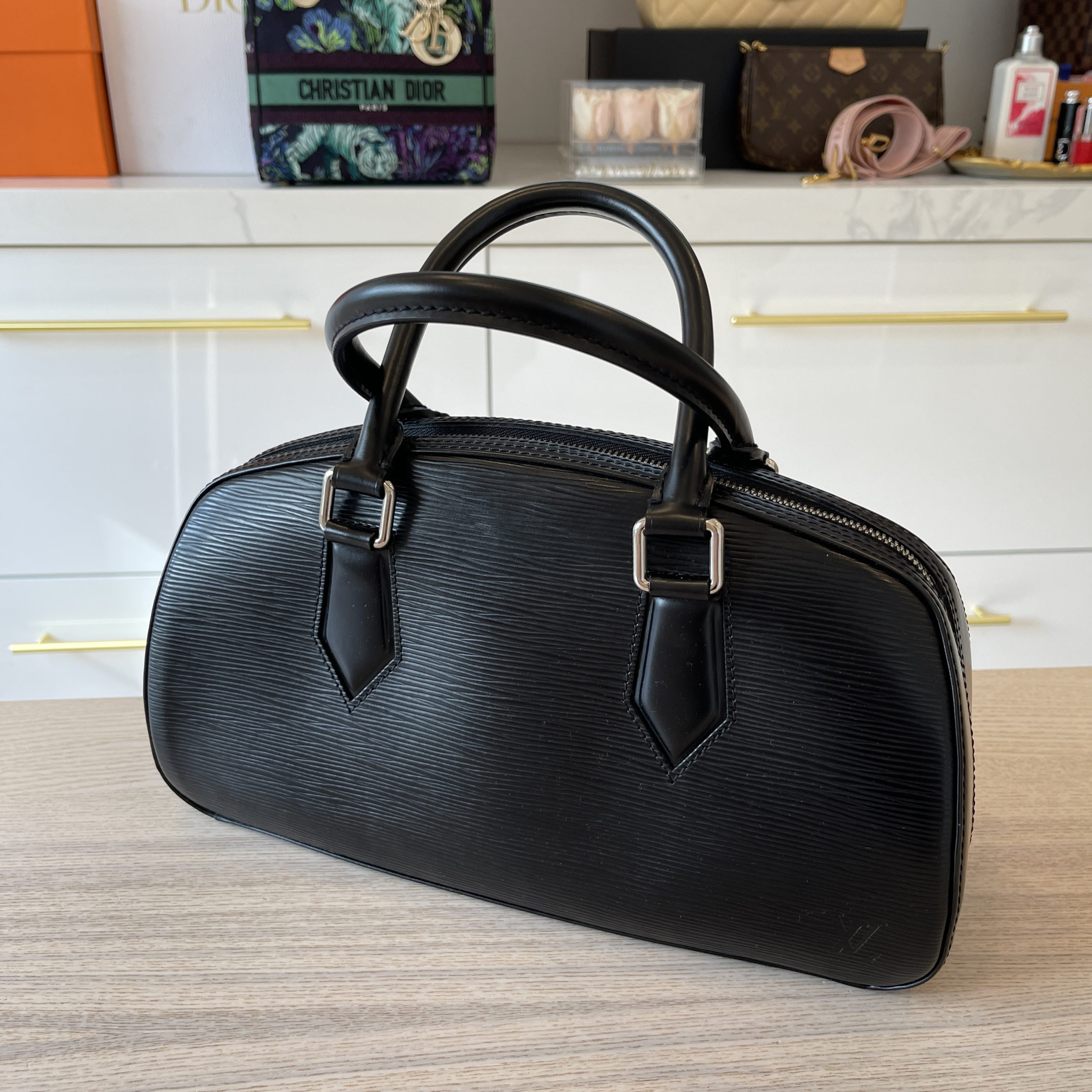 Louis Vuitton Black Epi Leather Jasmin Bag