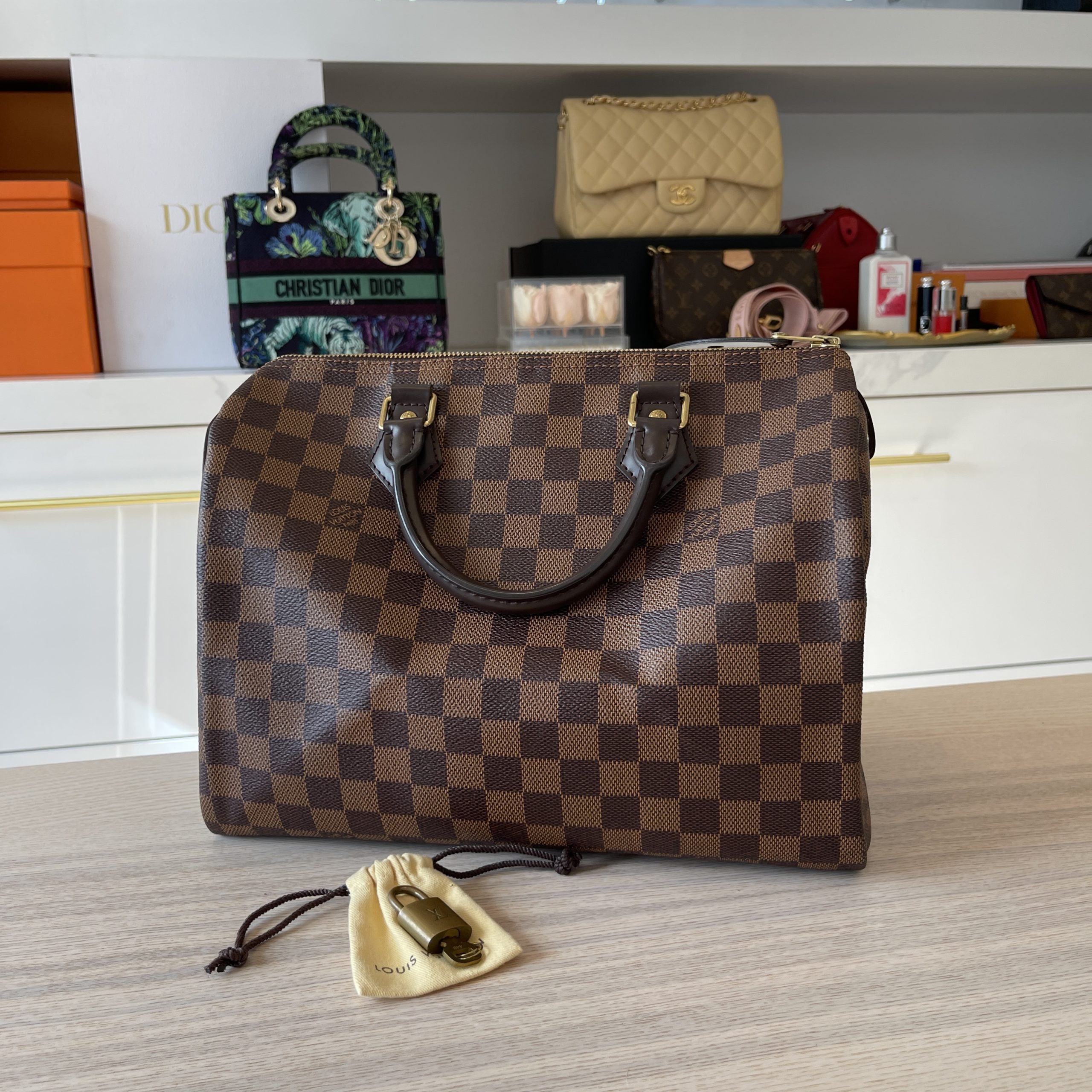 Louis Vuitton Damier Ebene Speedy 30 NM