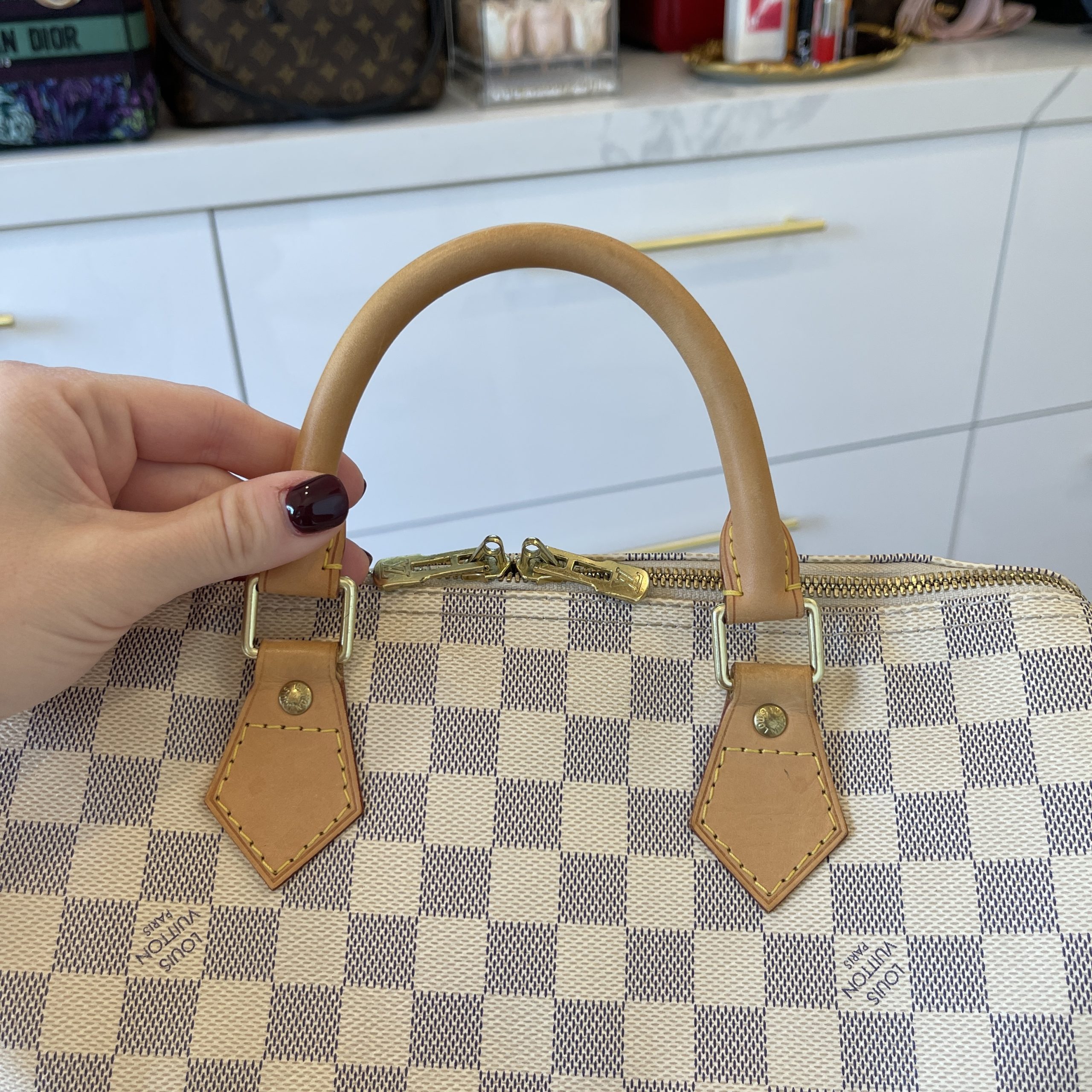 Louis Vuitton Damier Azur Speedy Bandouliere 30