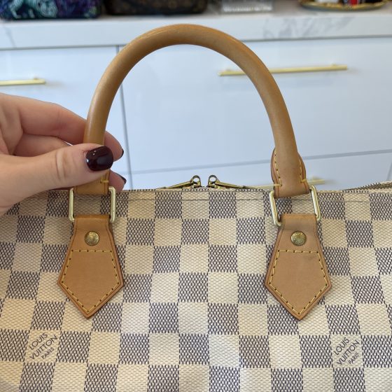 Used louis vuitton DAMIER AZUR 2019 SPEEDY 30 HANDBAGS HANDBAGS