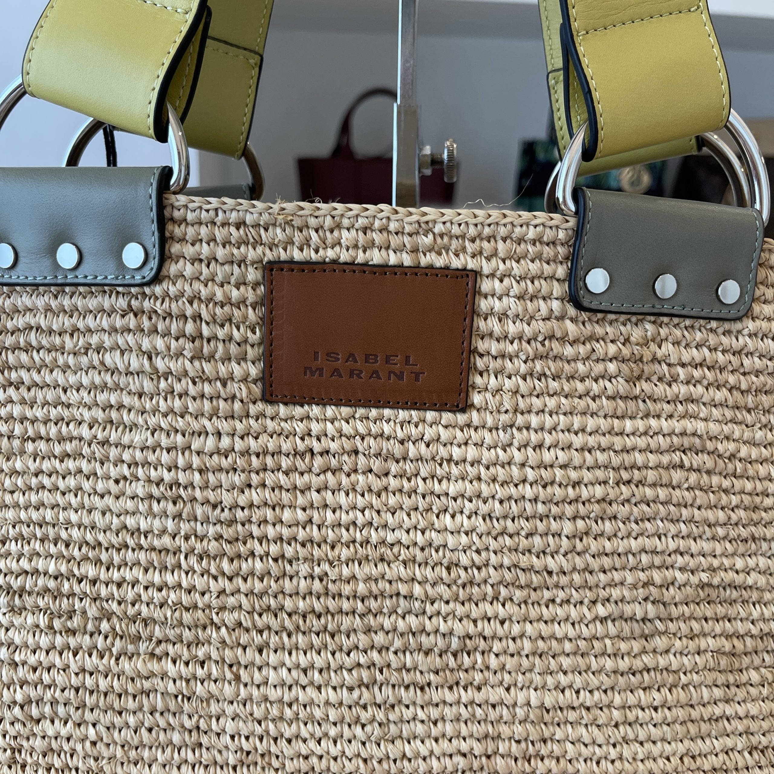 Bahiba Large Straw Tote Bag in Beige - Isabel Marant