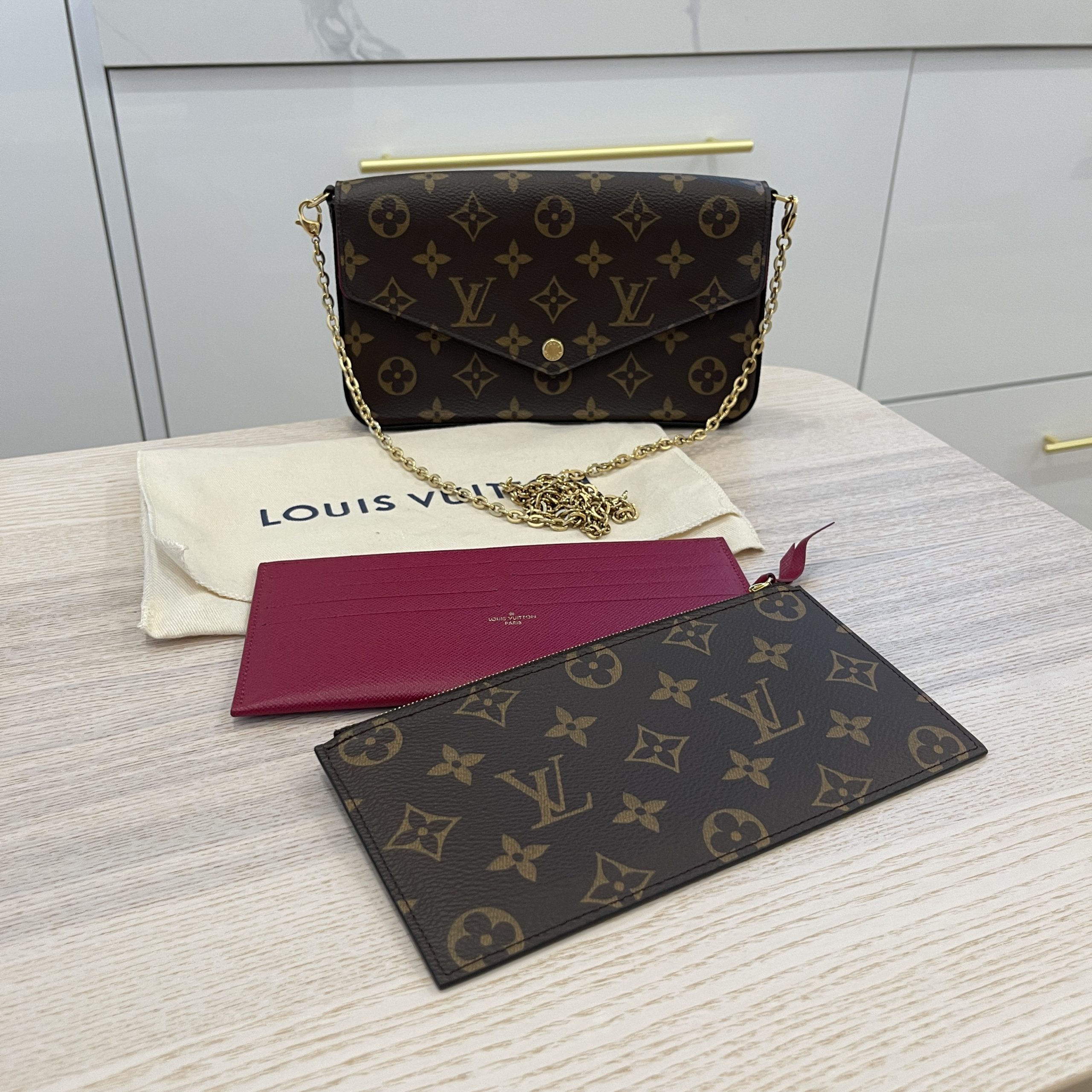 louis-vuitton felicie pochette monogram