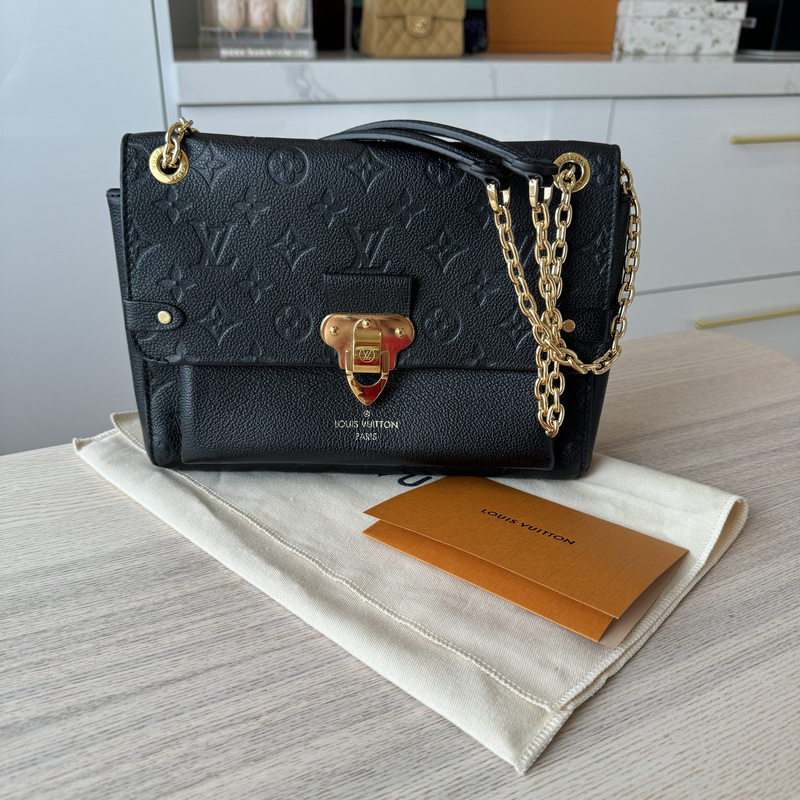 Louis Vuitton Vavin PM Empreinte Leather Noir