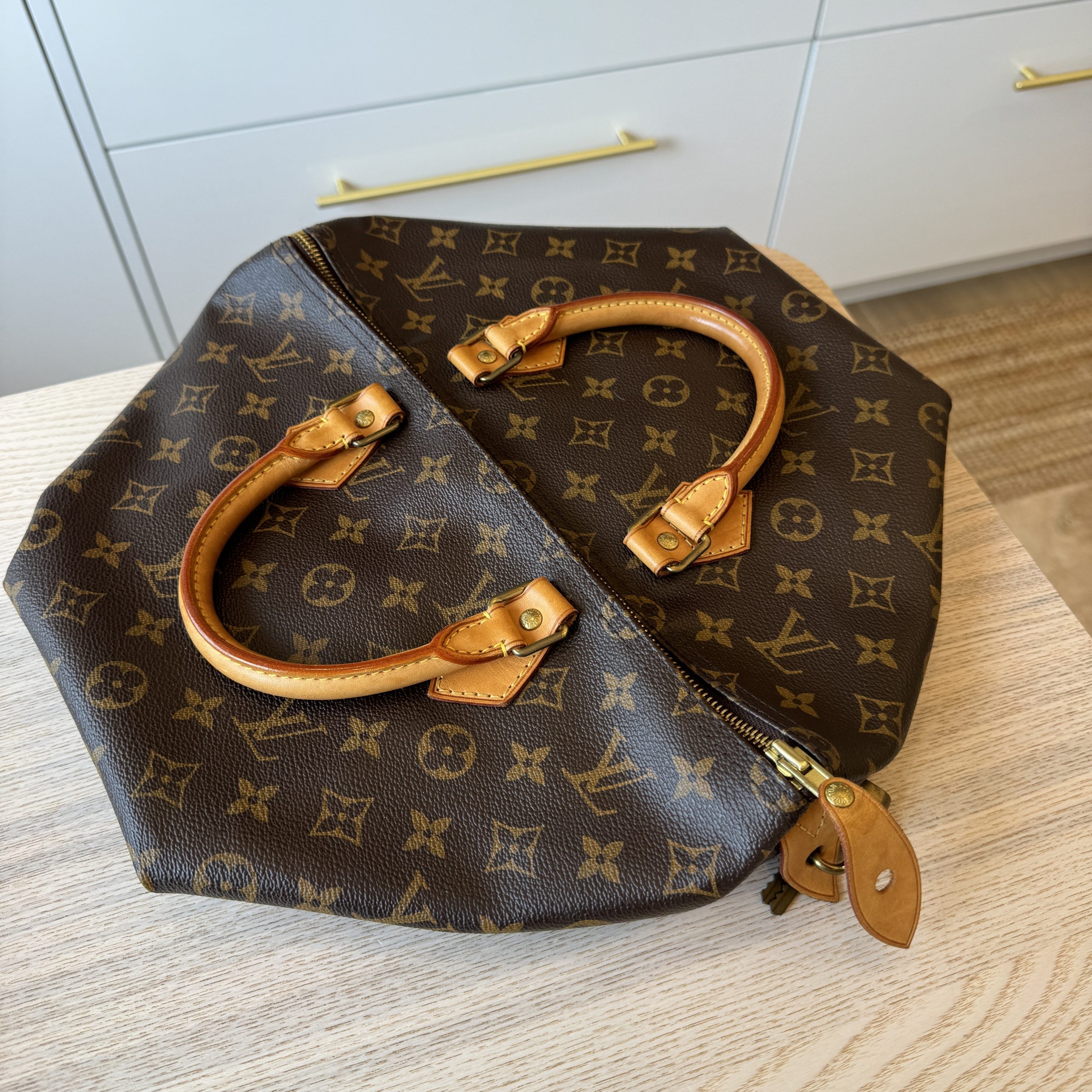 Louis Vuitton Monogrammed Speedy Handbag Size 35