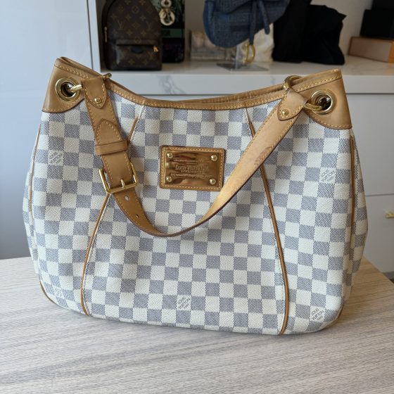 Louis Vuitton, Bags, Gentle Used Lv Damier Azur Limited Alma Bb