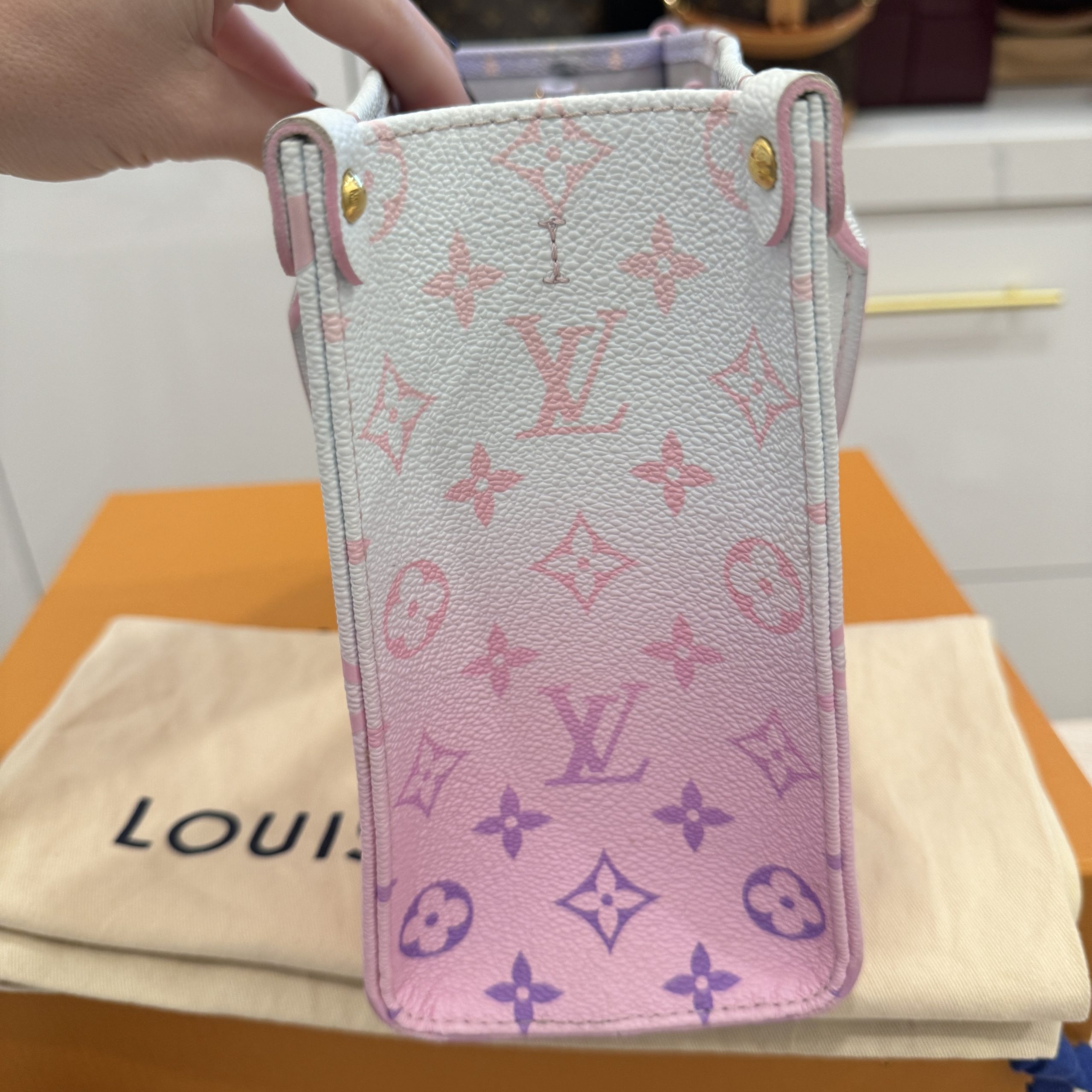 LOUIS VUITTON Monogram Giant Spring In The City Onthego PM Sunrise Pastel  1316926