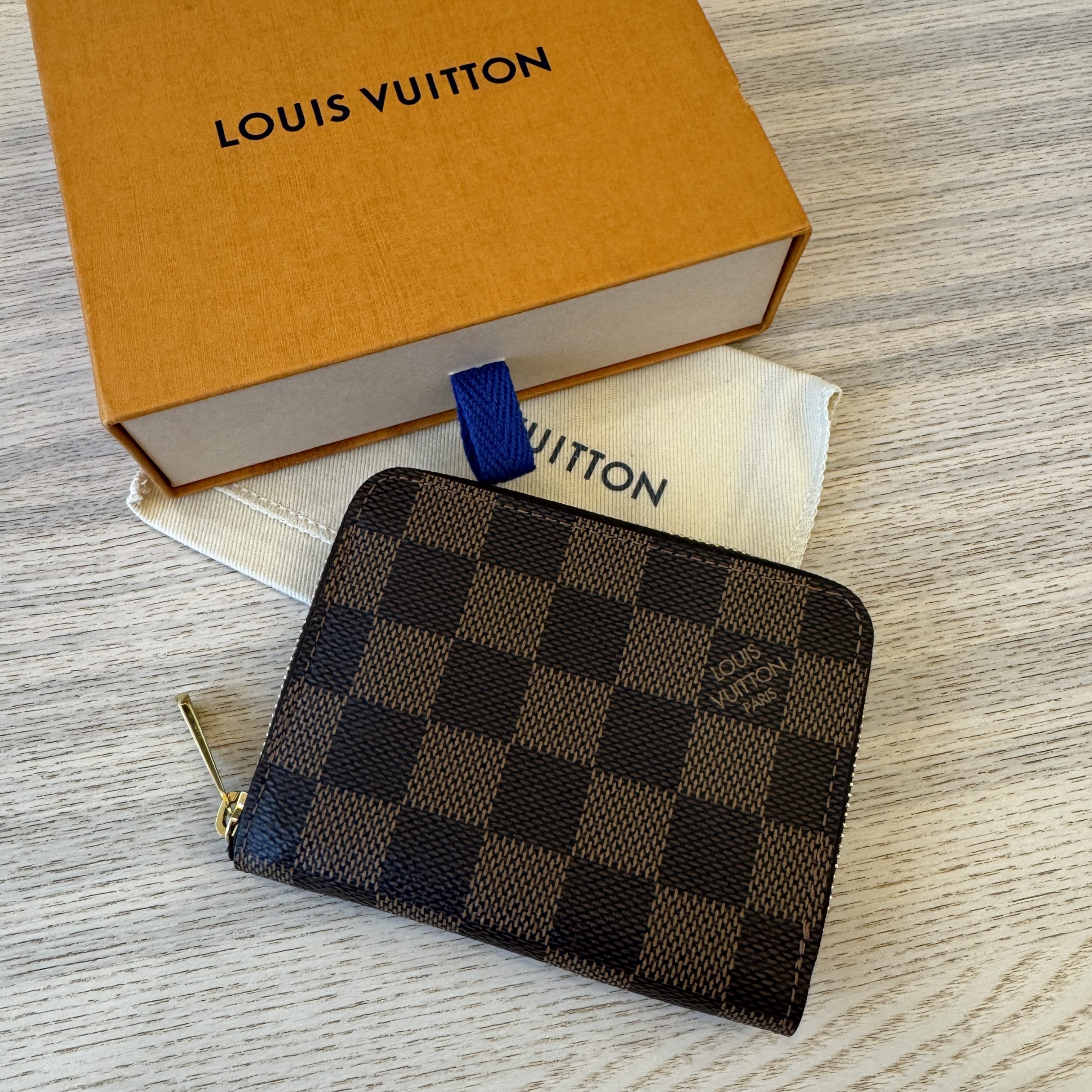 Damier Ebene Zippy Coin Purse