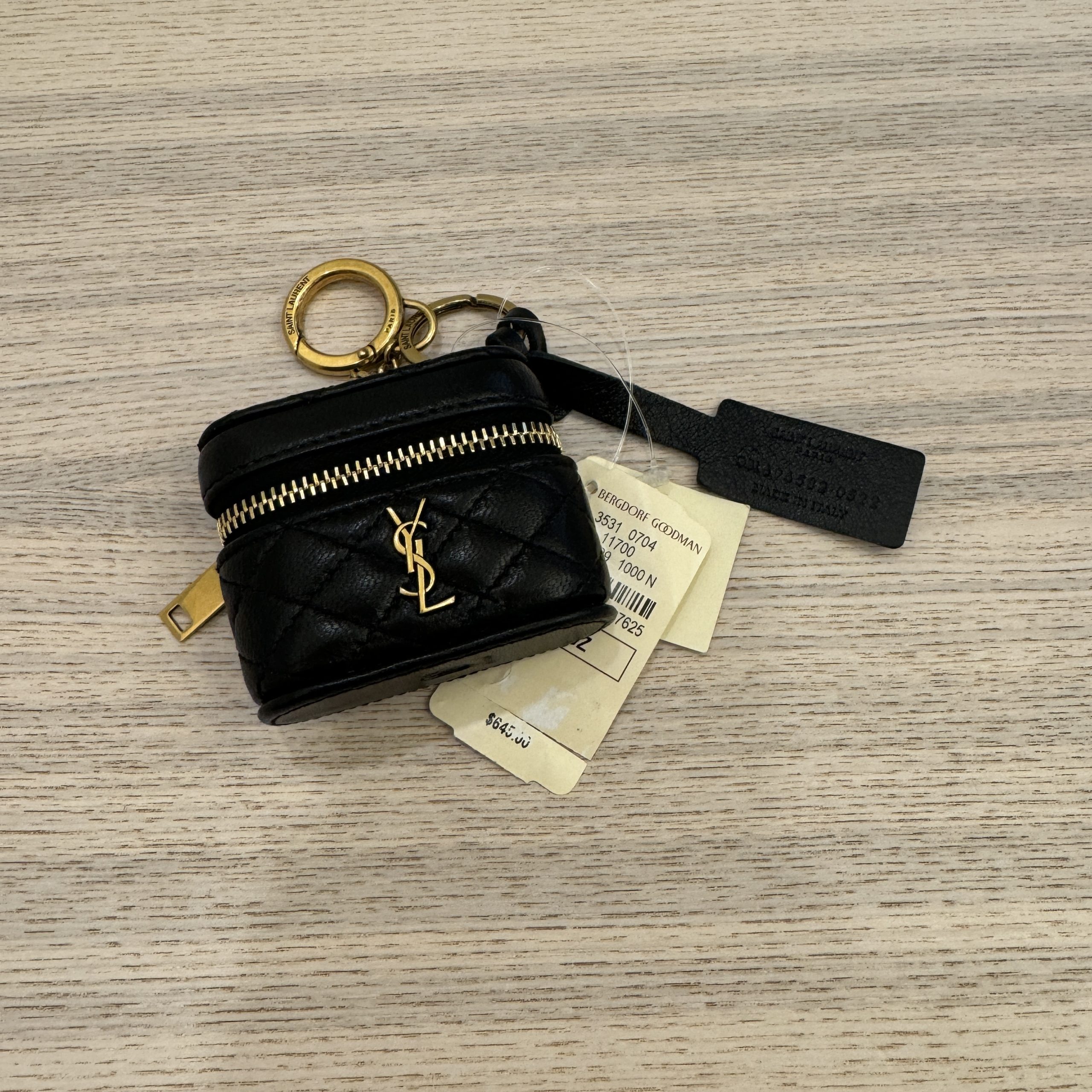 Black Emboss LV Airpods Case