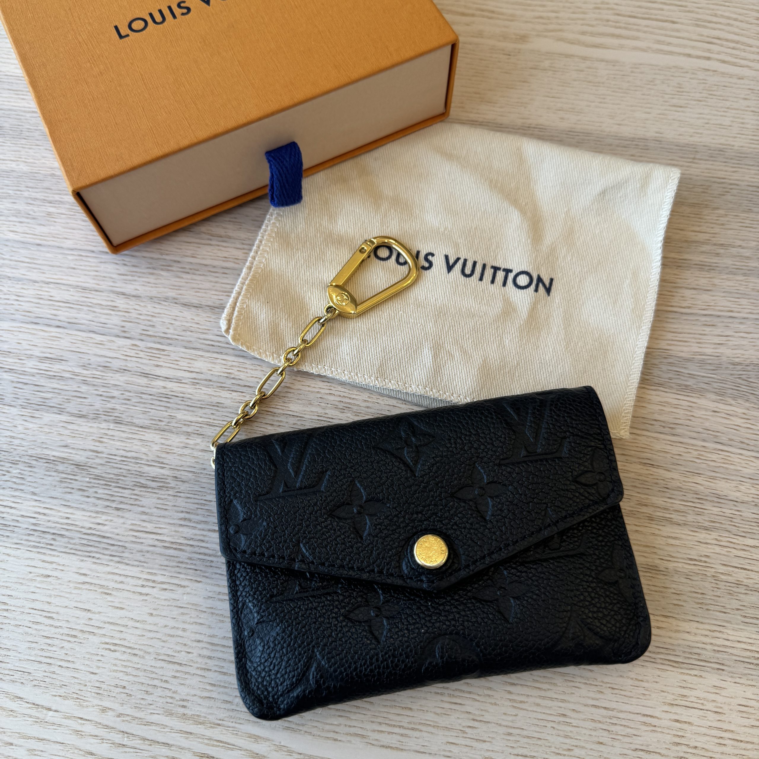Louis Vuitton Empreinte Key Pouch Black