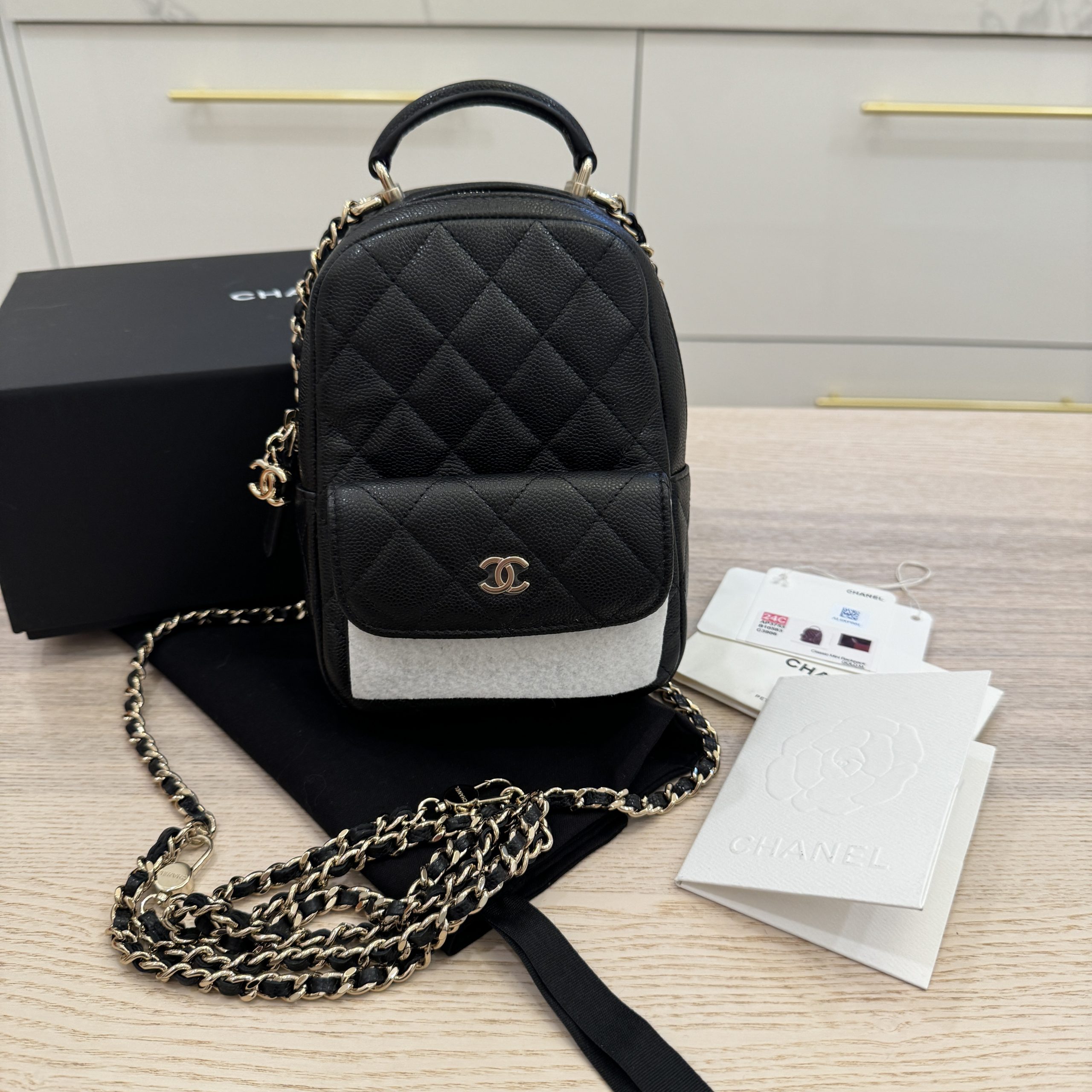 CHANEL] Chanel One shoulder Coco Mark Mat Caviar Skin Black Ladies Ru –  KYOTO NISHIKINO