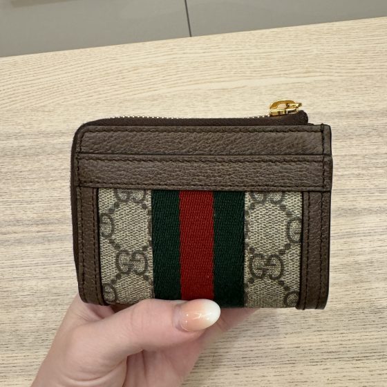Gucci Ophidia Zip Around Wallet Compact