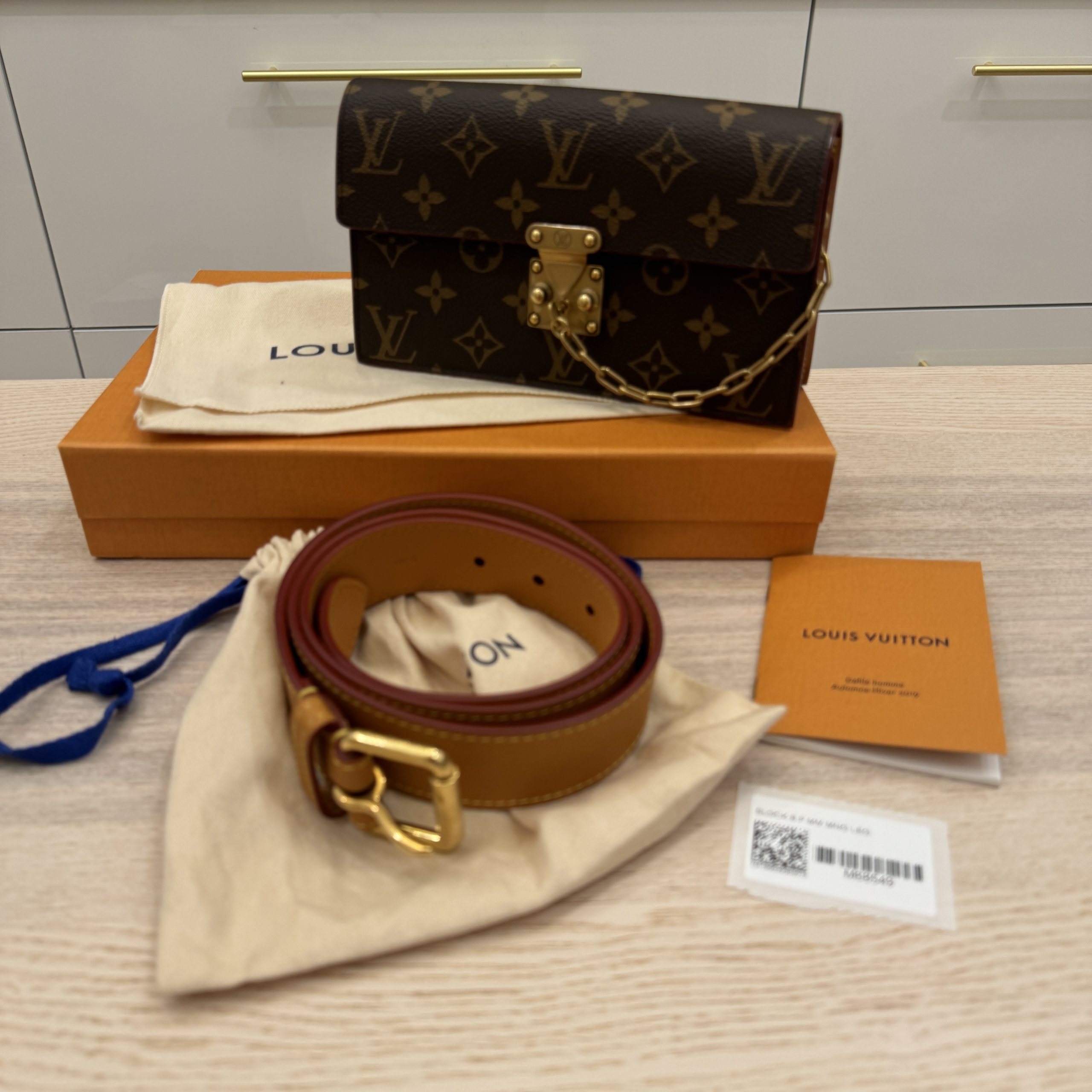 Louis Vuitton Monogram S Lock Belt Pouch MM