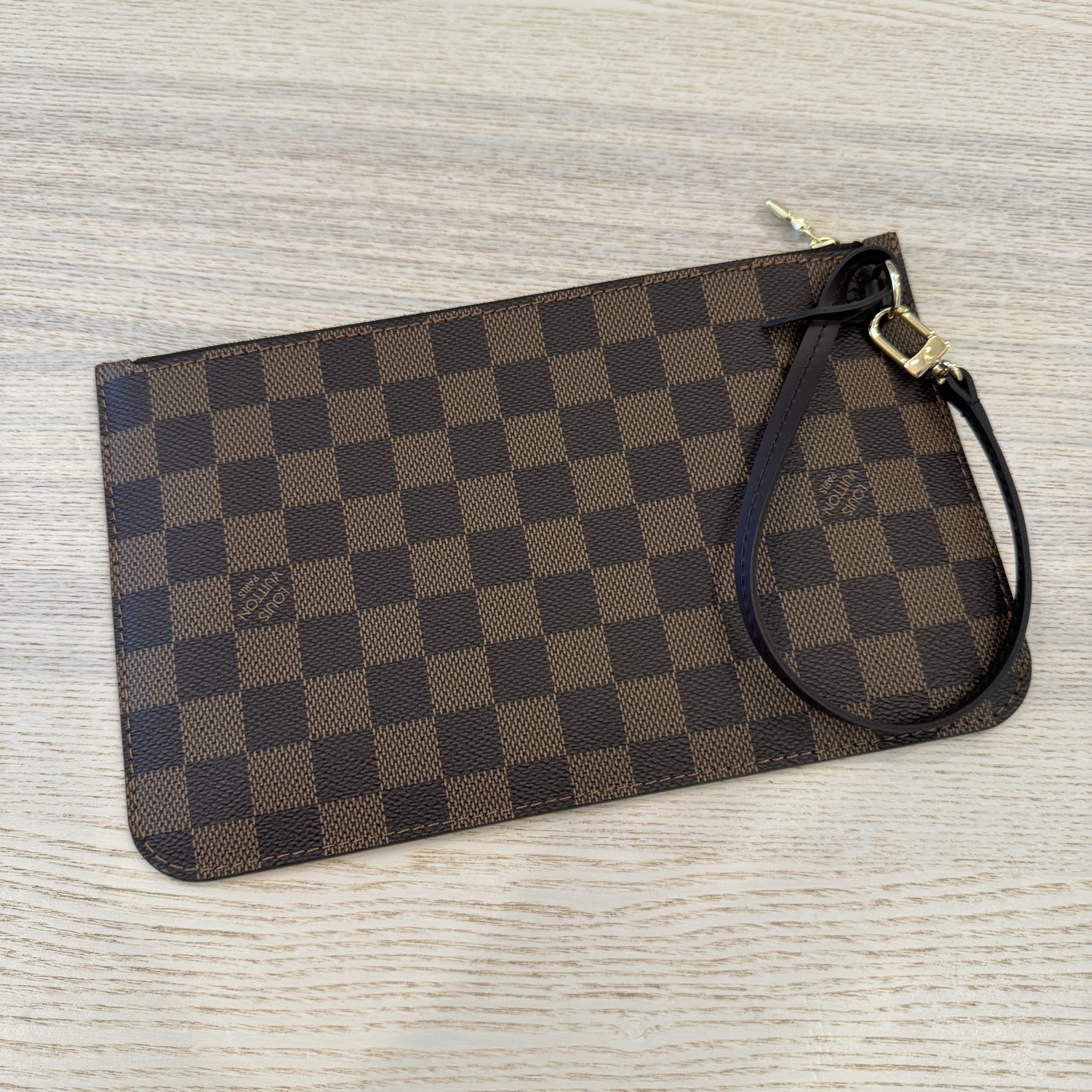 Louis Vuitton Damier Ebene Neverfull Pochette MM GM