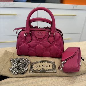 Gucci GG Matelassé Quilted Tote Bag Pink