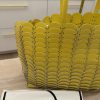 Rabanne Chain-Link Leather Tote Bag Yellow
